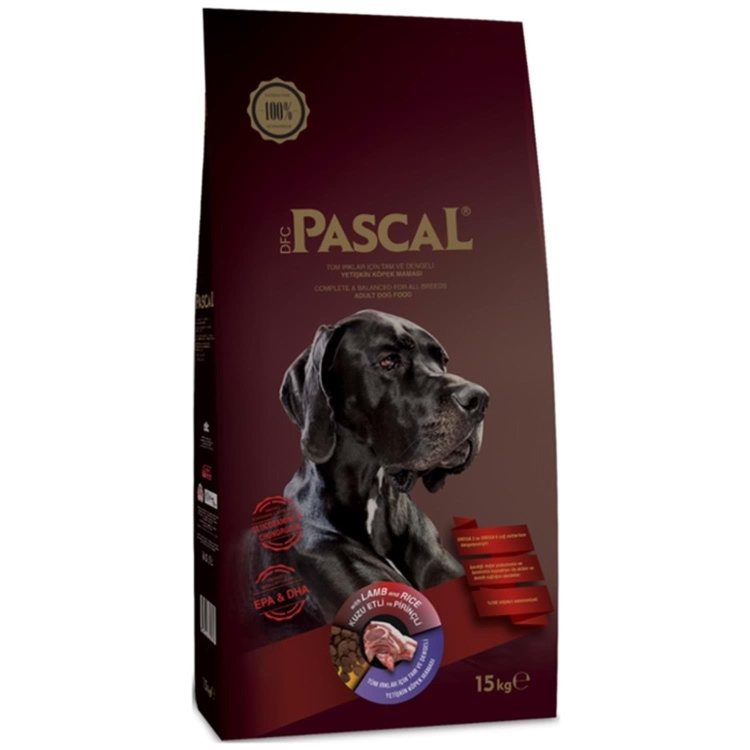Pascal Kuzu Etli Köpek Maması 15Kg