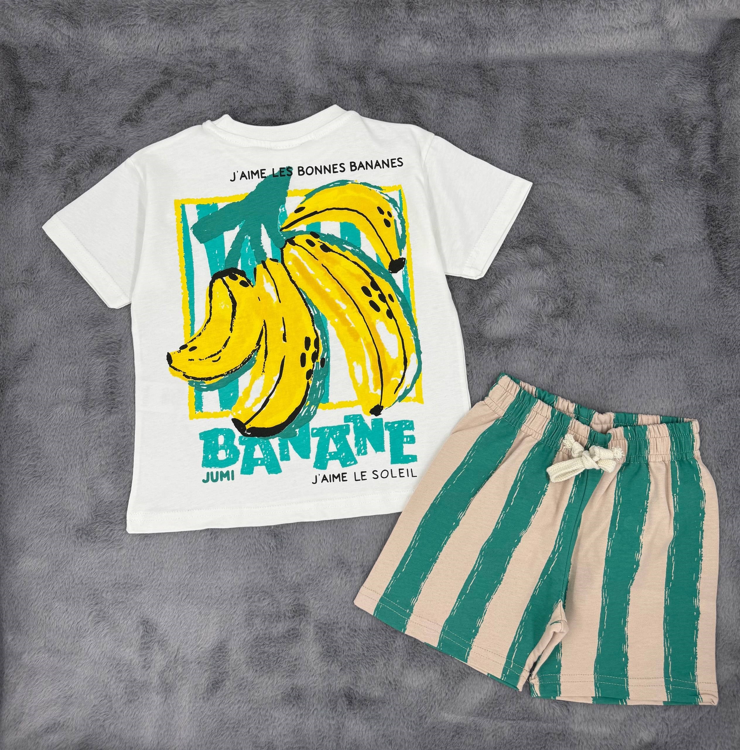 Banana Unisex İkili Takım - Beyaz