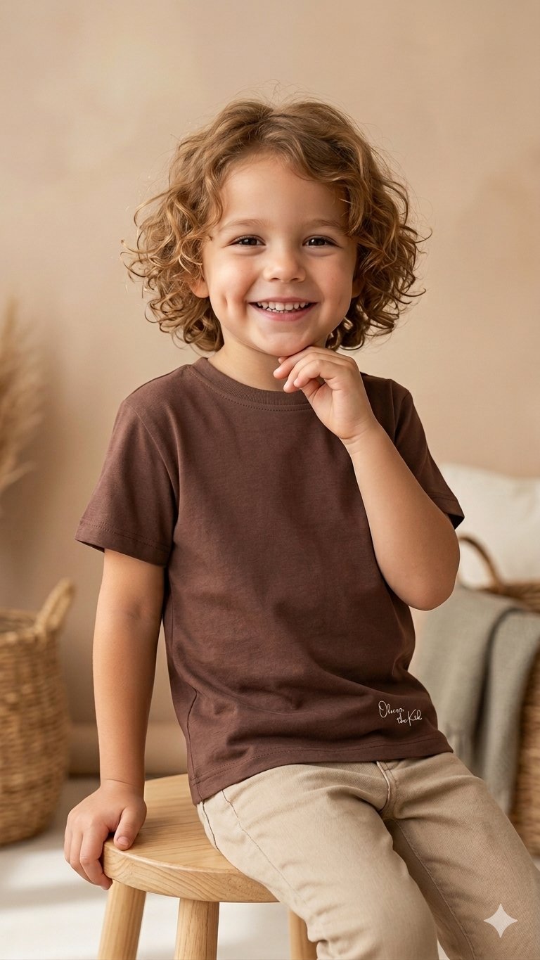 Basic Unisex Tshirt - Kahve