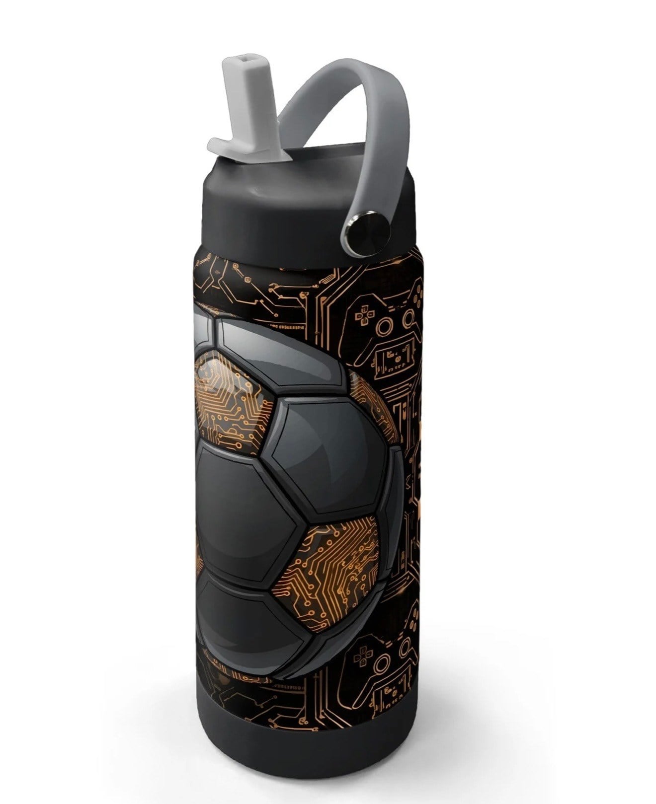 Coral High Futbol Desenli Katlanır Ağızlıklı Çelik Termos 650 ml 38317