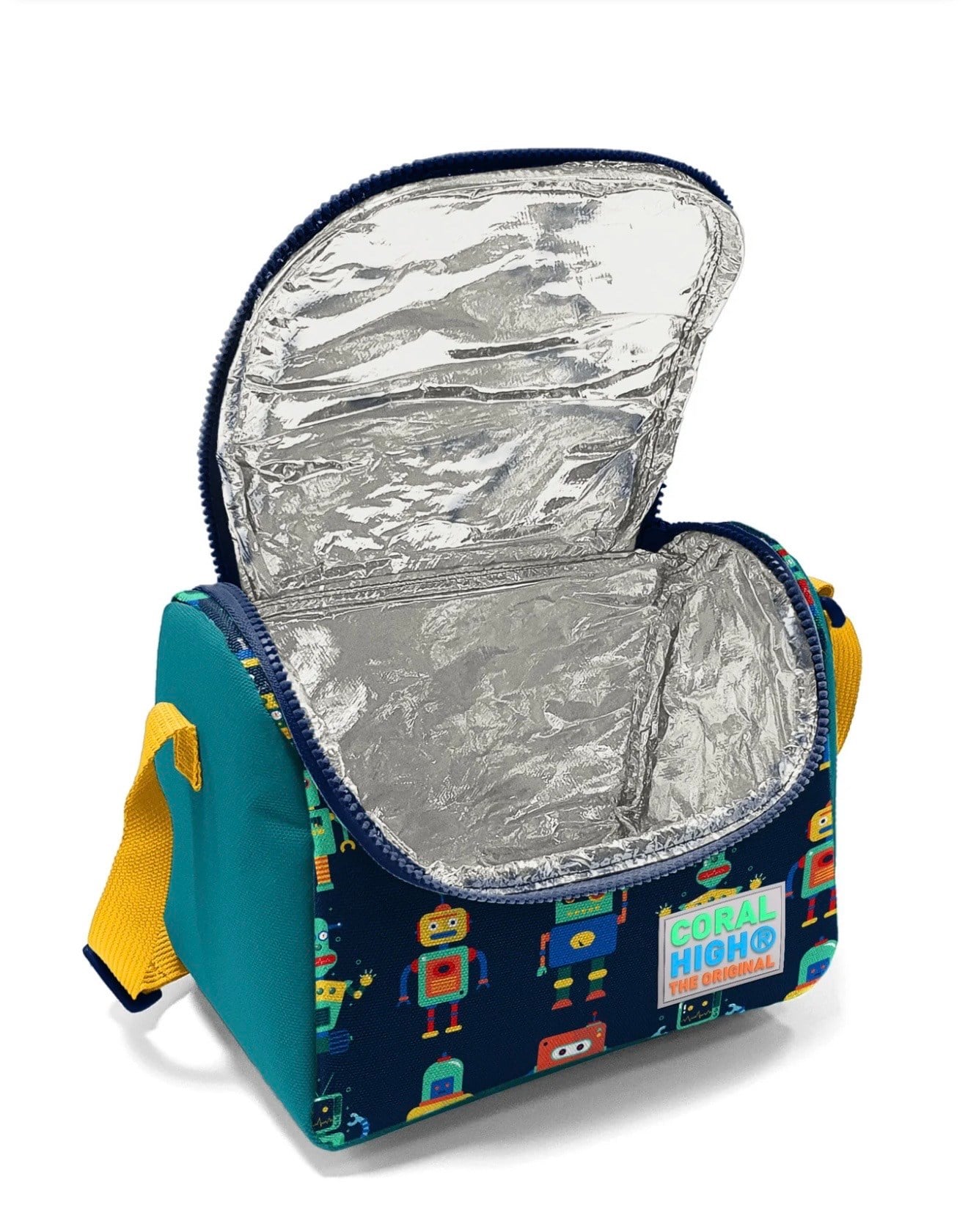 Coral High Kids Lacivert Çivit Robot Desenli 3'lü Okul Çanta Seti SET0123472