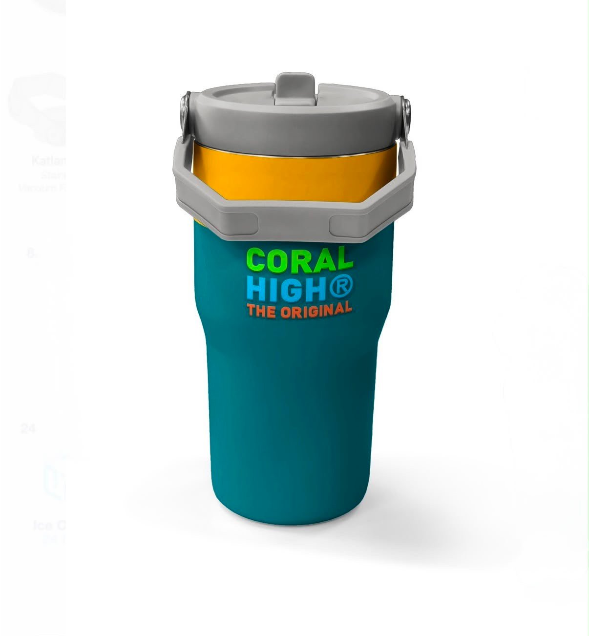 Coral High Lacivert Çivit Robot Desenli Katlanır Ağızlıklı Çelik Termos 600 ml 38918