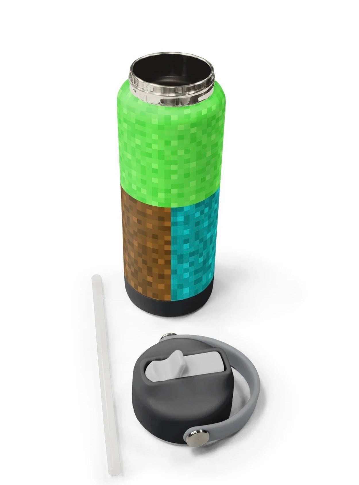 Coral High MineCraft Desenli Katlanır Ağızlıklı Çelik Termos 650 ml 38316