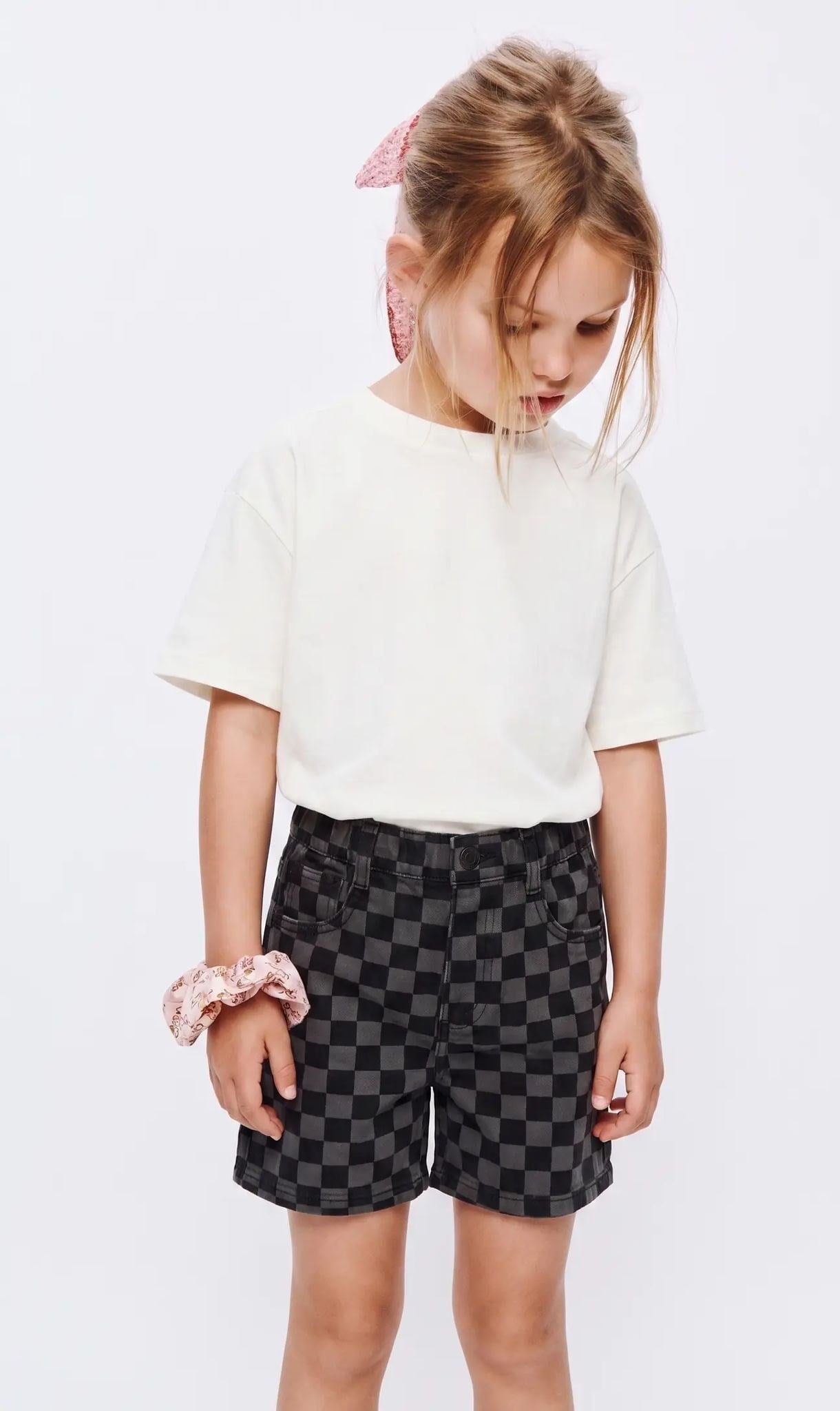 Damalı Unisex Şort 
