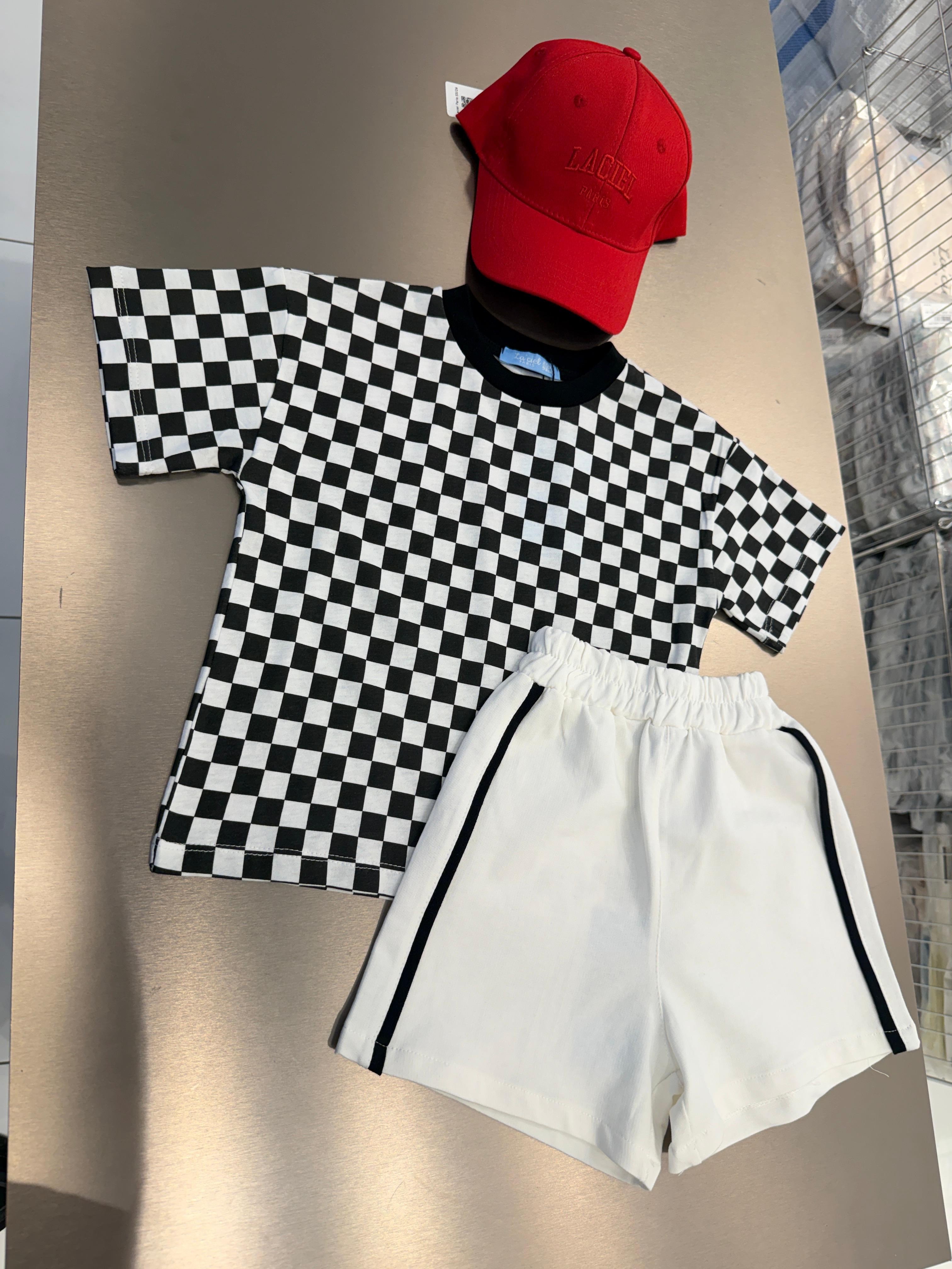 La'ciel Paris Biyeli Unisex Şort  - Beyaz
