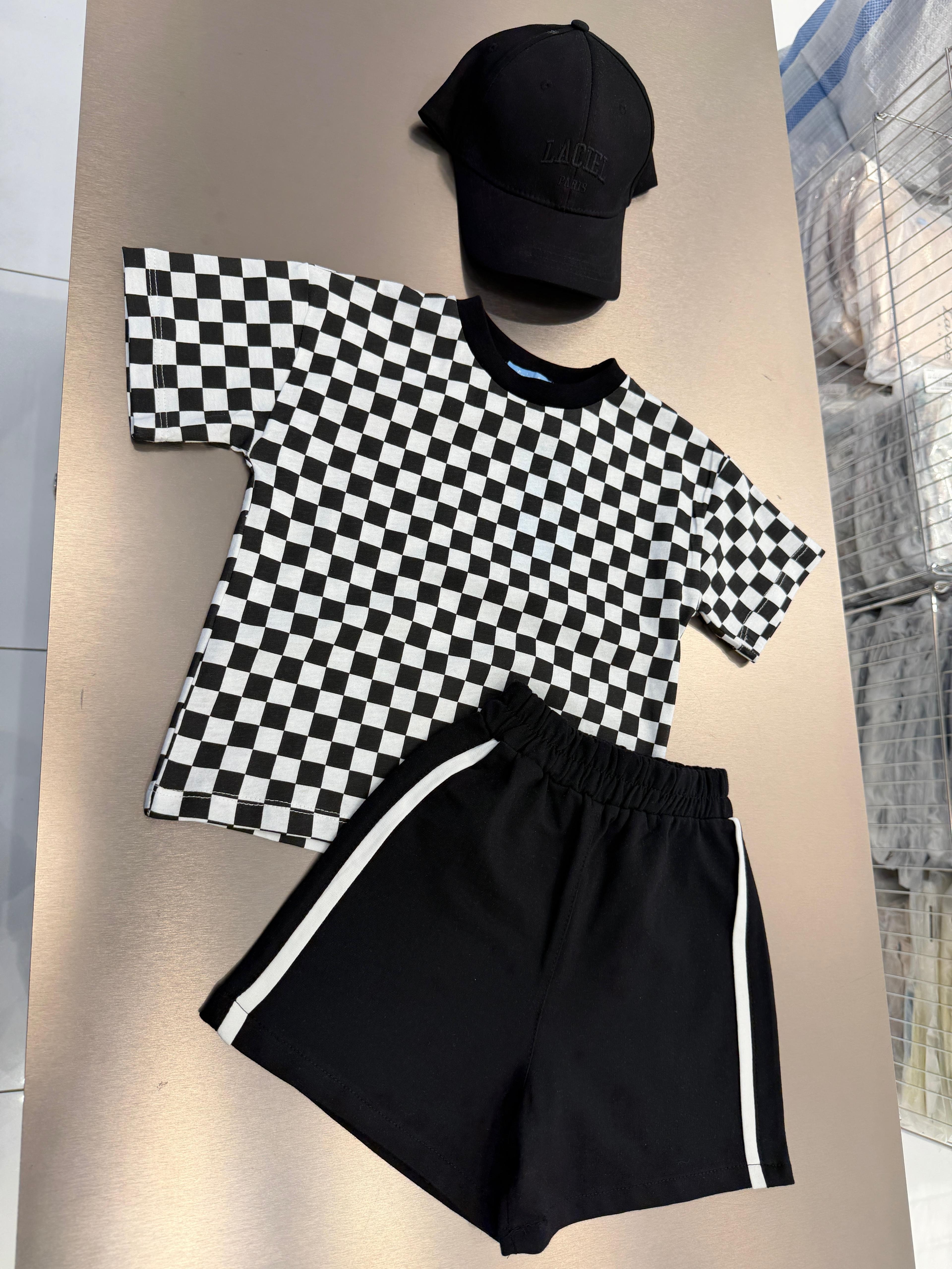 La'ciel Paris Biyeli Unisex Şort  - Siyah