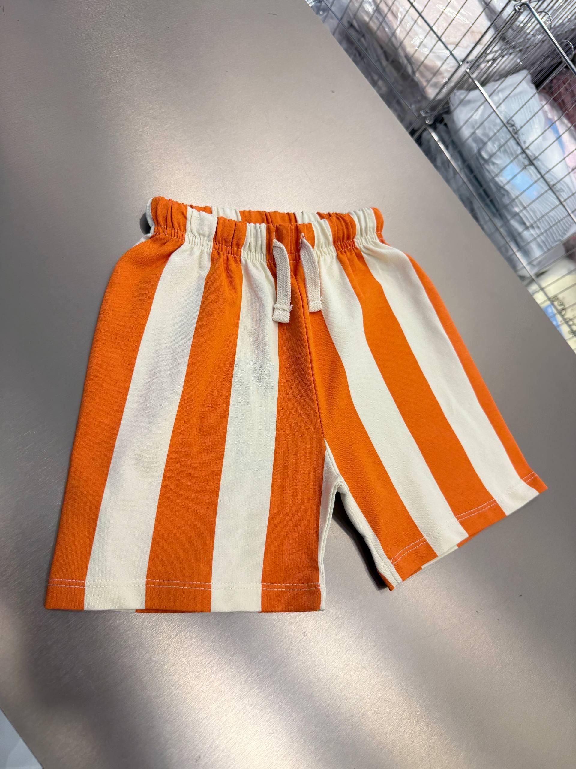 La'ciel Paris Çizgili  Unisex 2'li Takım - Turuncu