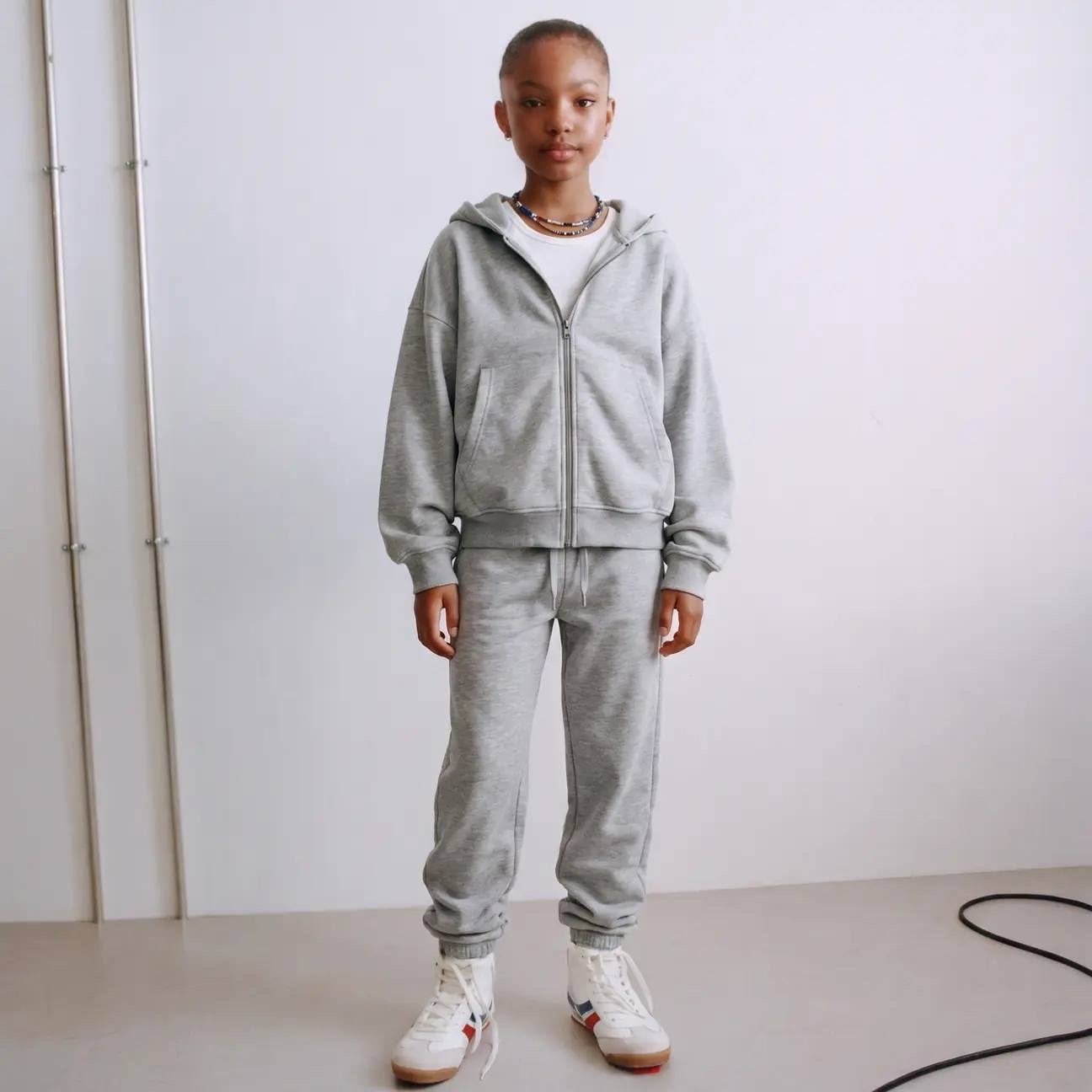 La'ciel Paris Unisex Kapişonlu Fermuarlı Okul Set Eşofman Takımı