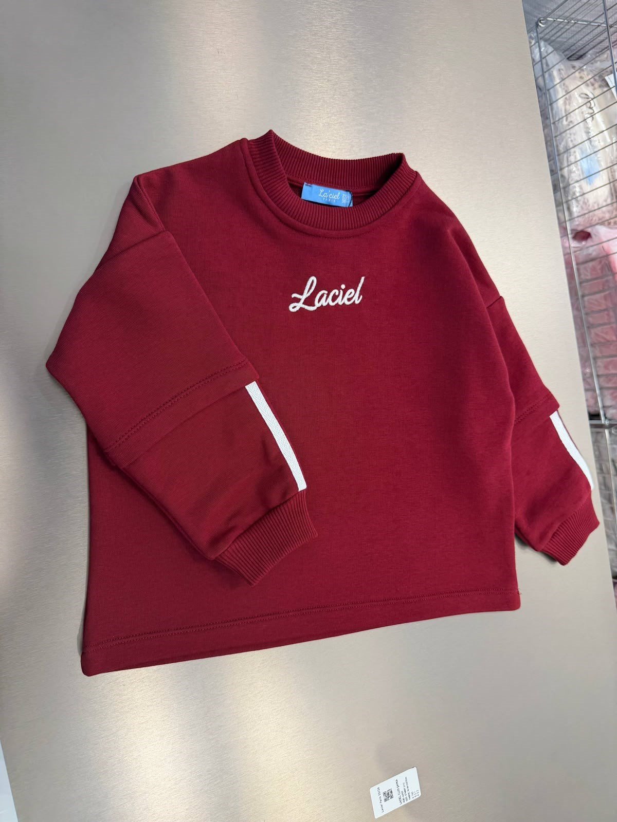 Laciel Tiger Bordo Oversize Unisex Sweatshirt