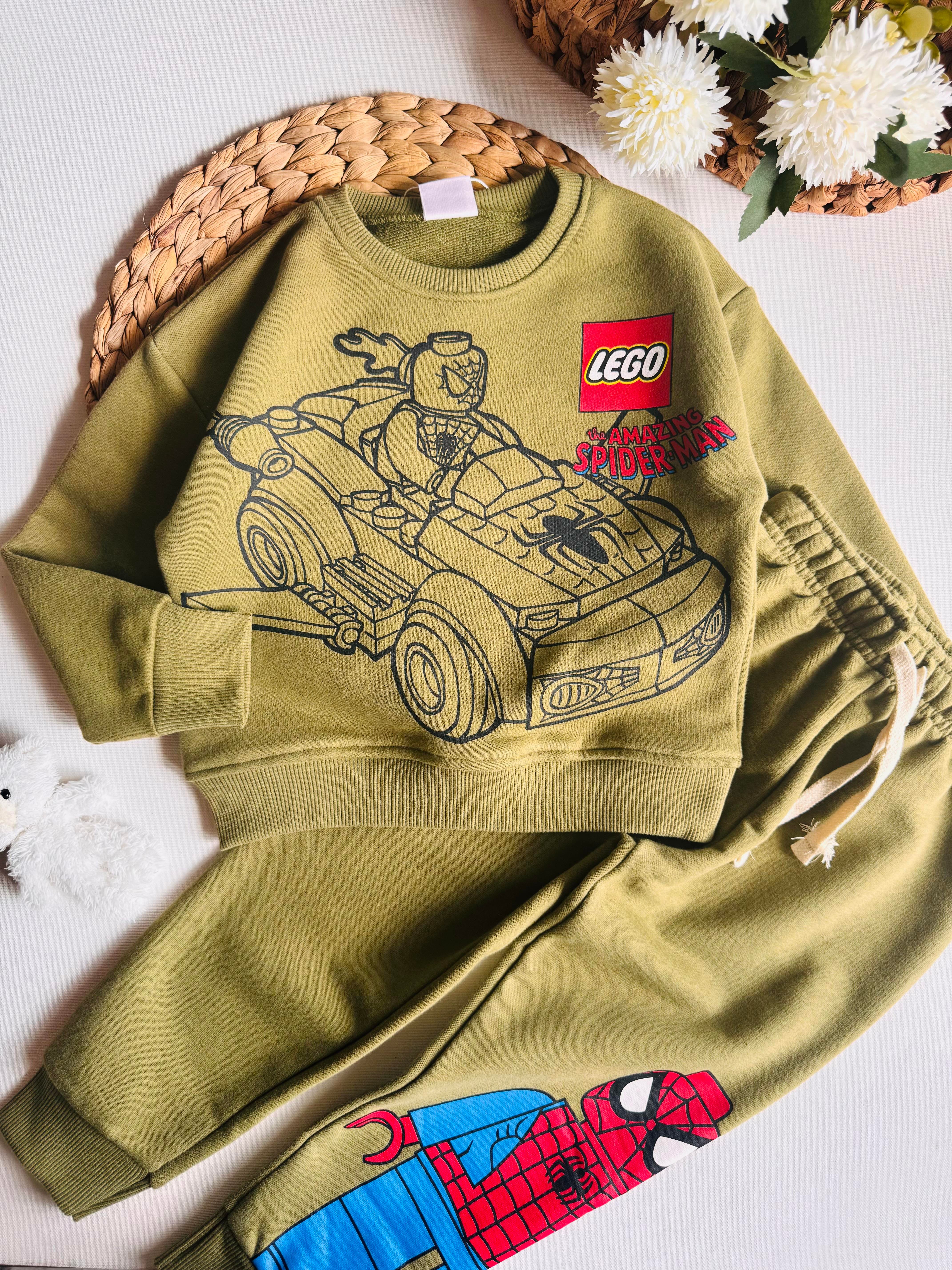 Lego Baskılı İkili Takım  - Yeşil