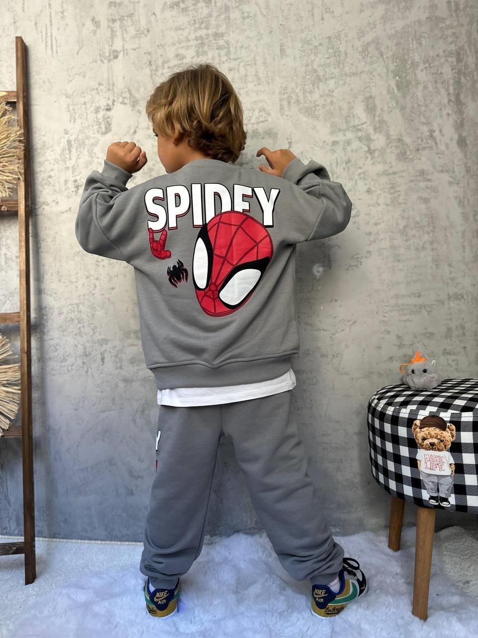 Spidey Örümcek Adam İkili Takım  - Gri