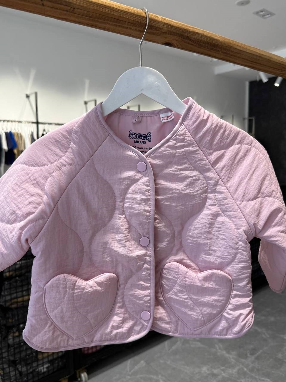 Su Geçirmez Kapitone Ceket - Pembe