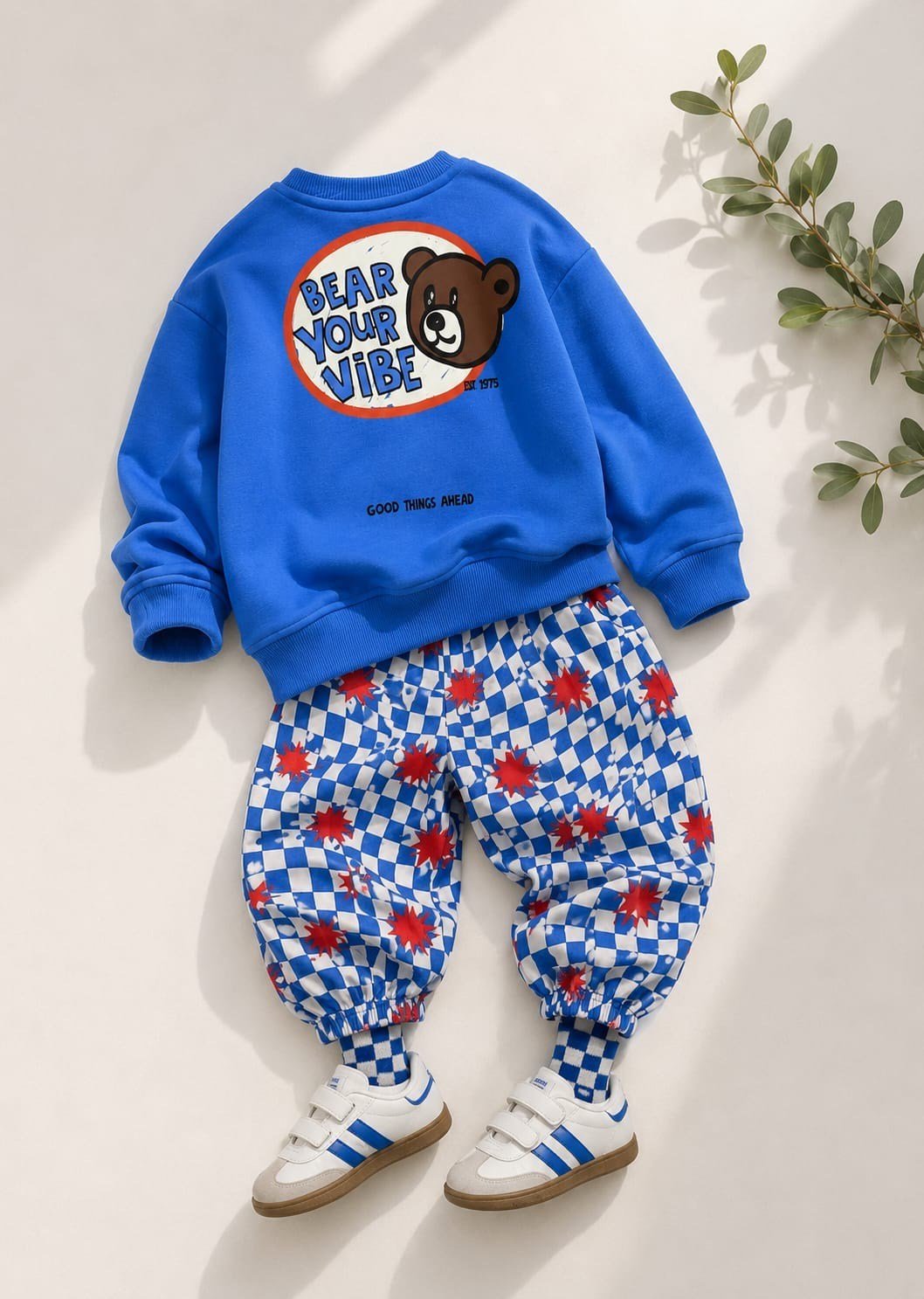 Tasarım Tedy Unisex Eşofmanlı Takım - Mavi