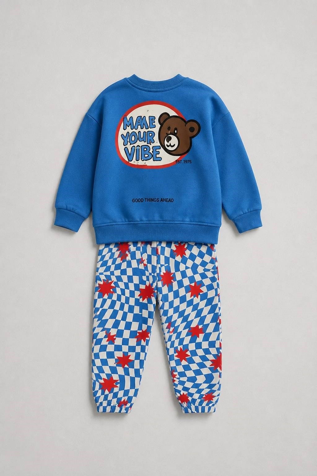 Tasarım Tedy Unisex Eşofmanlı Takım - Mavi
