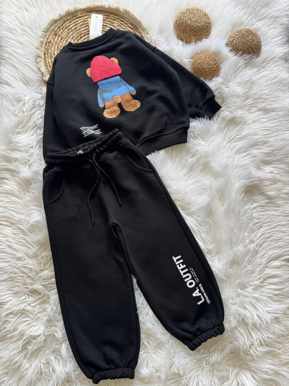 Tedyy Unisex İkili Takım - Siyah