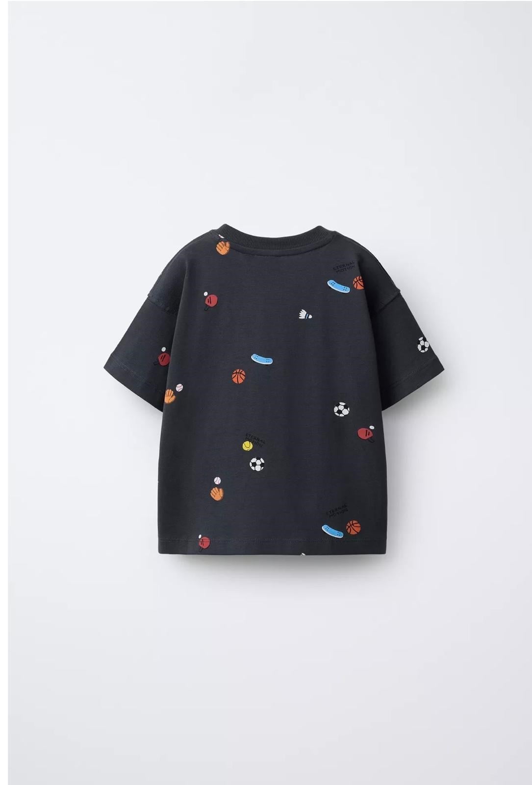Top Baskılı Basic Tshirt - Lali