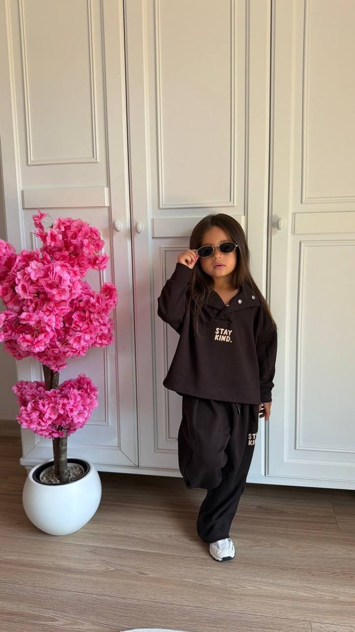 Unisex Haki Stay Kind Oysho Kumaş Takım