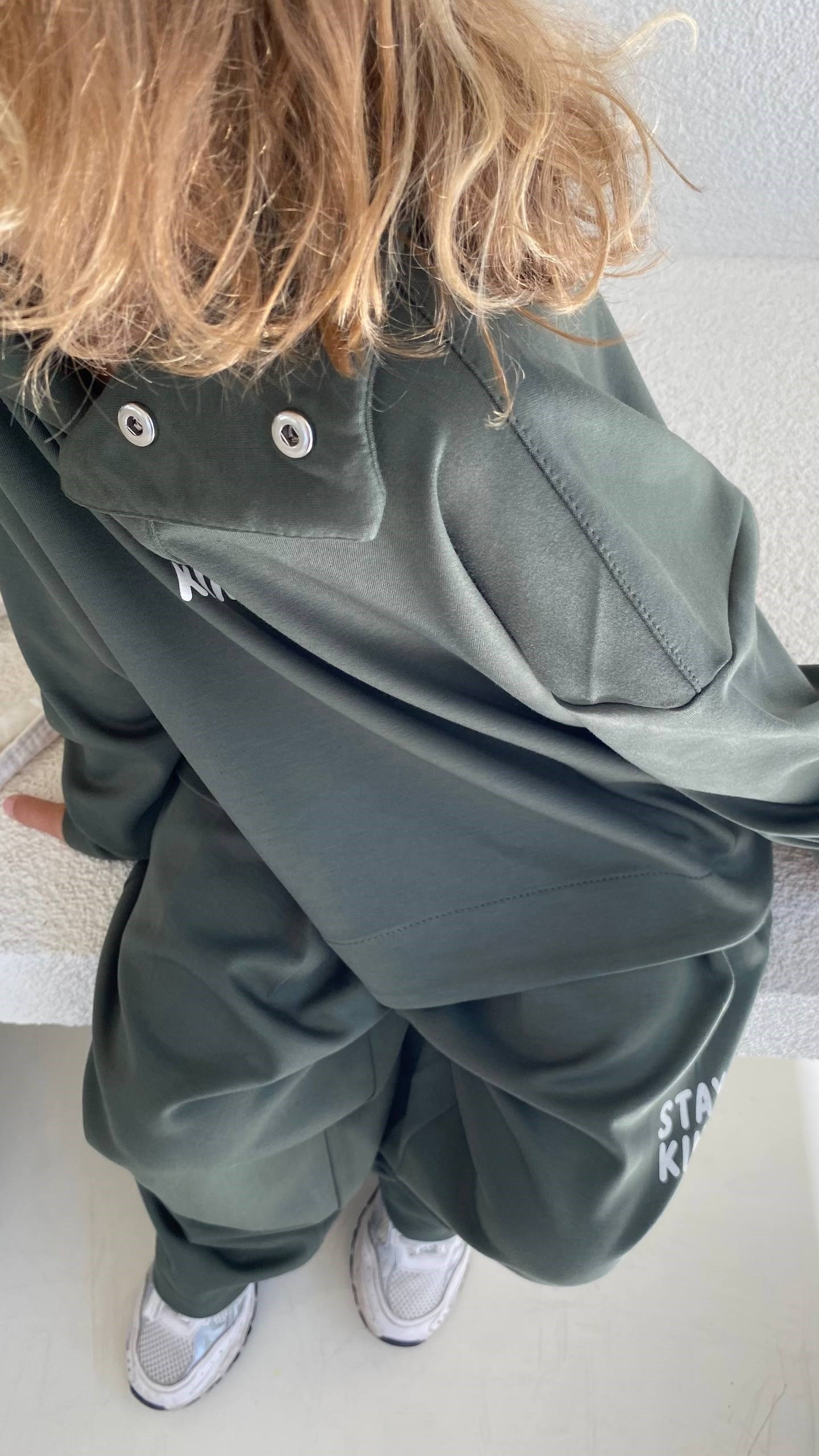 Unisex Stay Kind Oysho Kumaş 2'li Takım - Yeşil