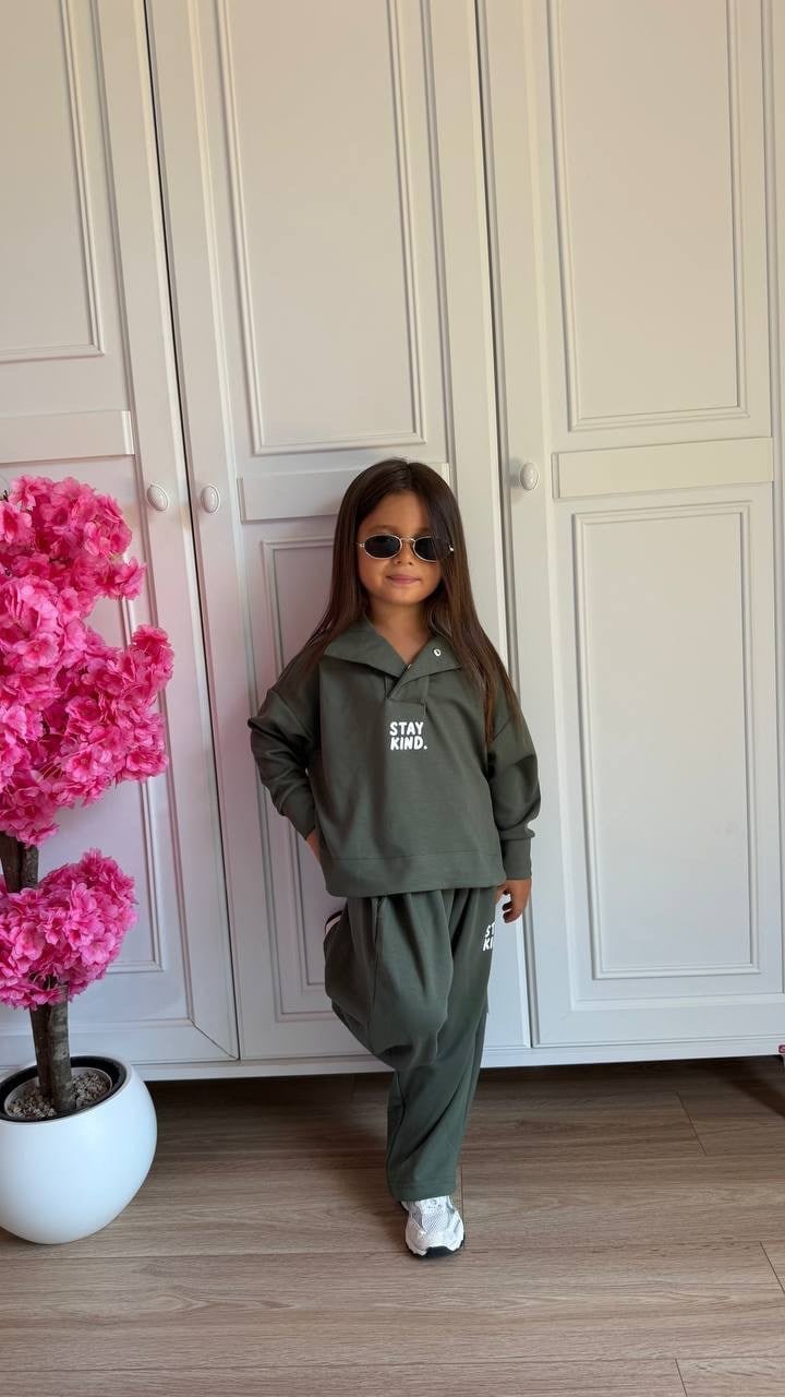 Unisex Stay Kind Oysho Kumaş Takım - Yeşil