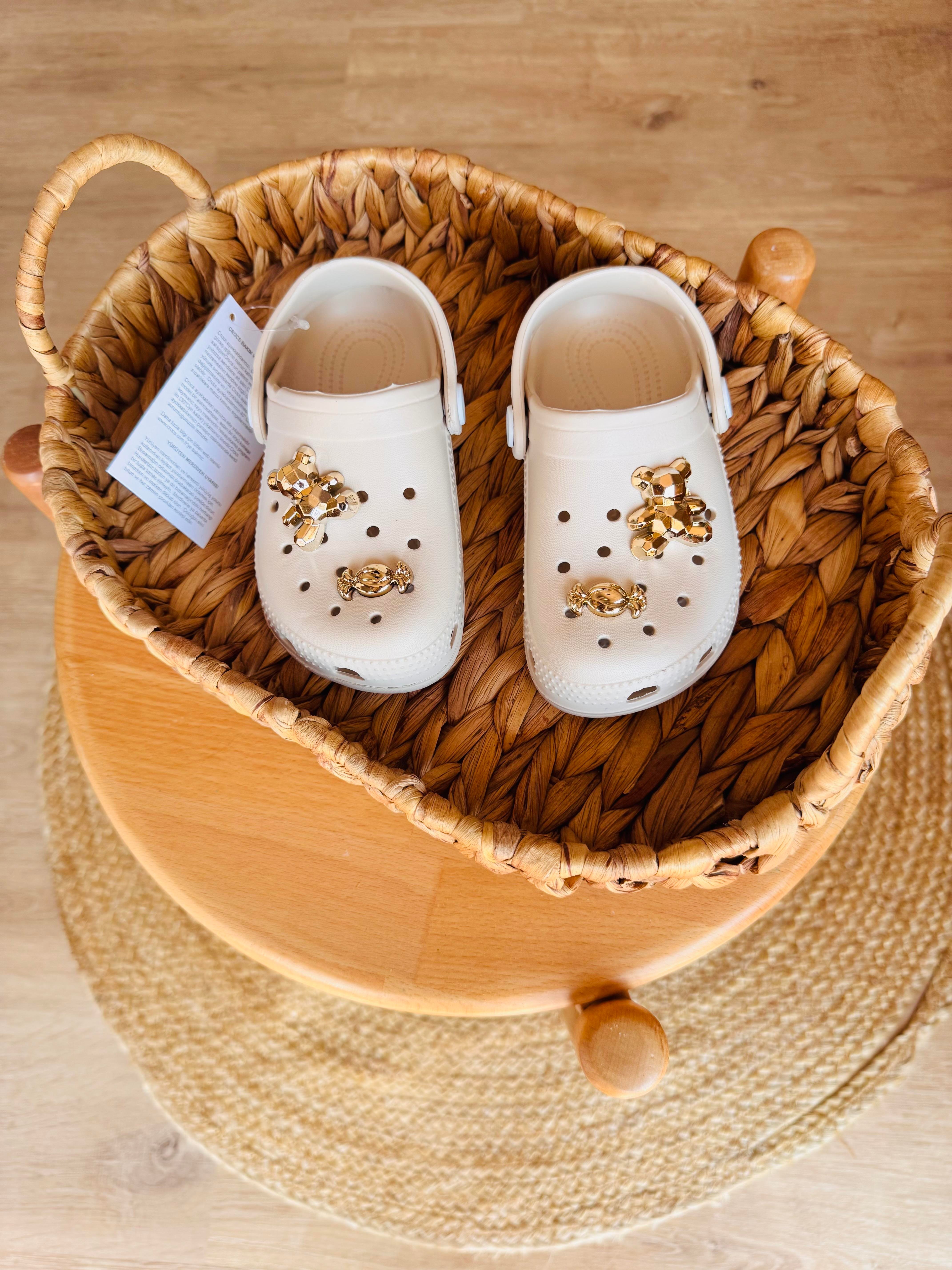 Yeni Sezon Crocs Terlik - Krem