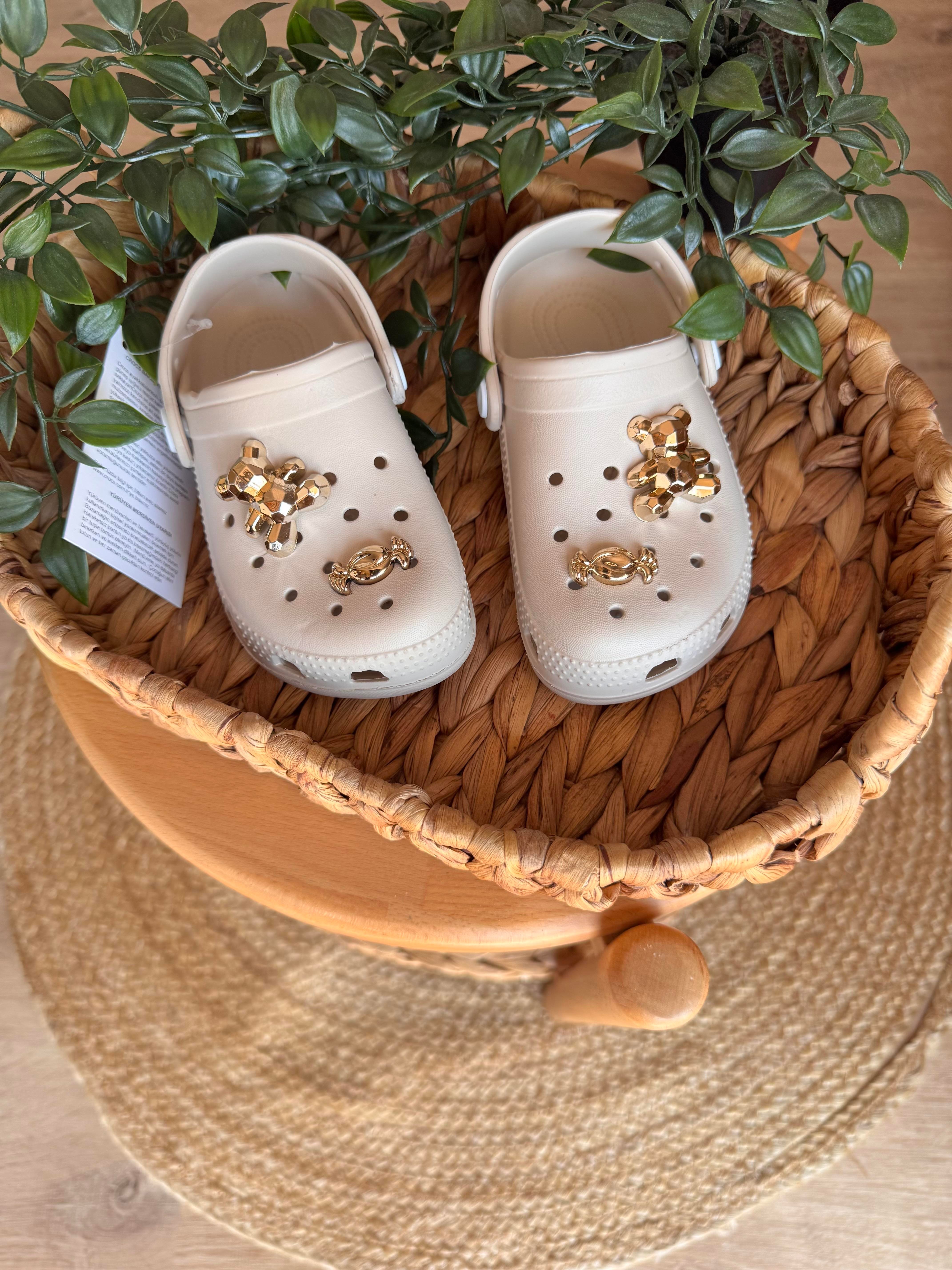 Yeni Sezon Crocs Terlik - Krem
