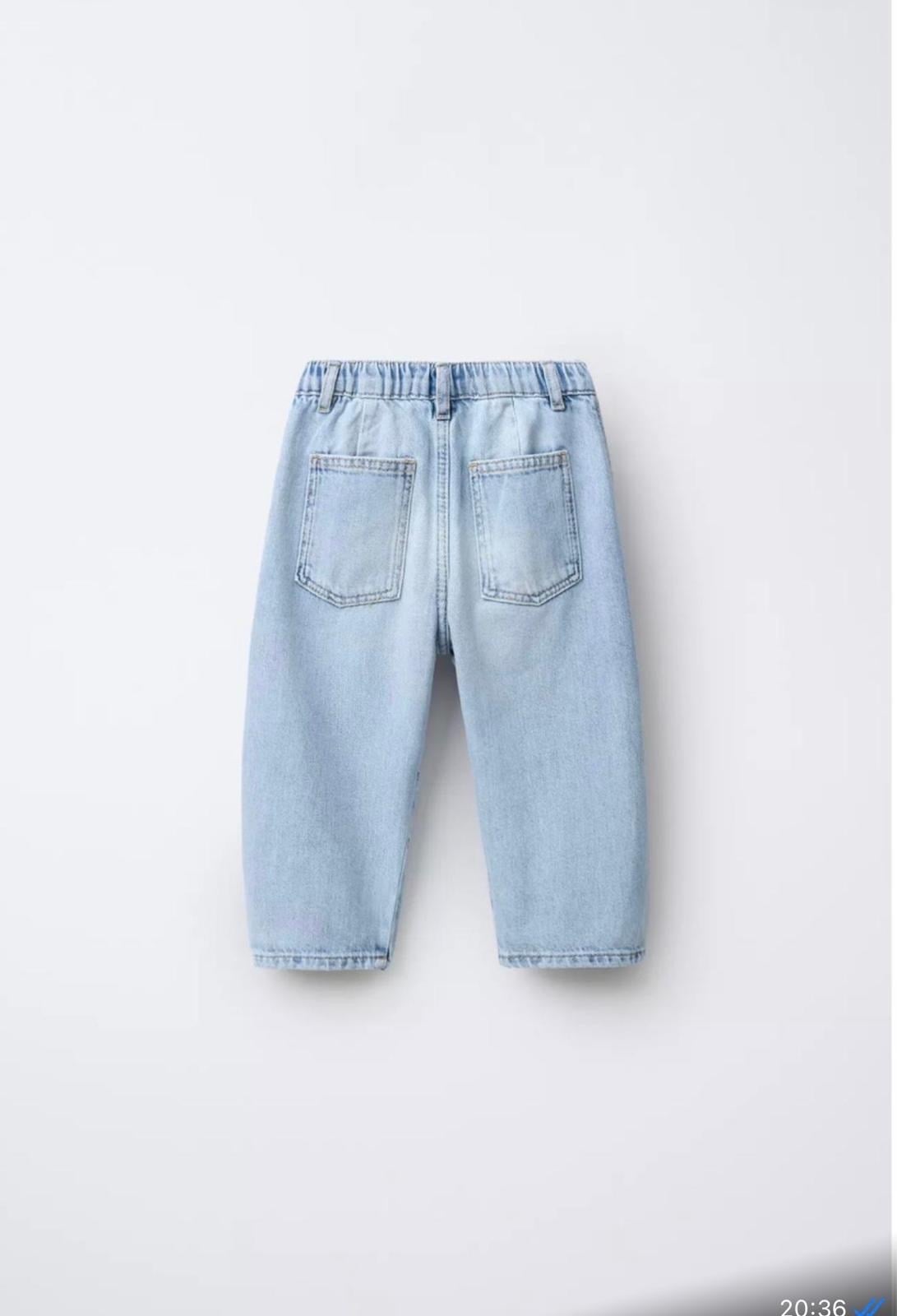 Yumuşak Denim Pantolon - Mavi