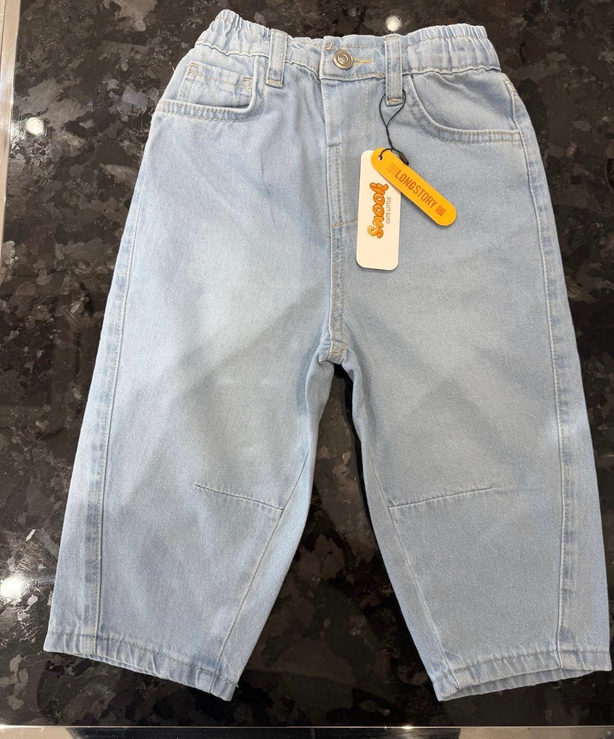 Yumuşak Denim Pantolon - Mavi