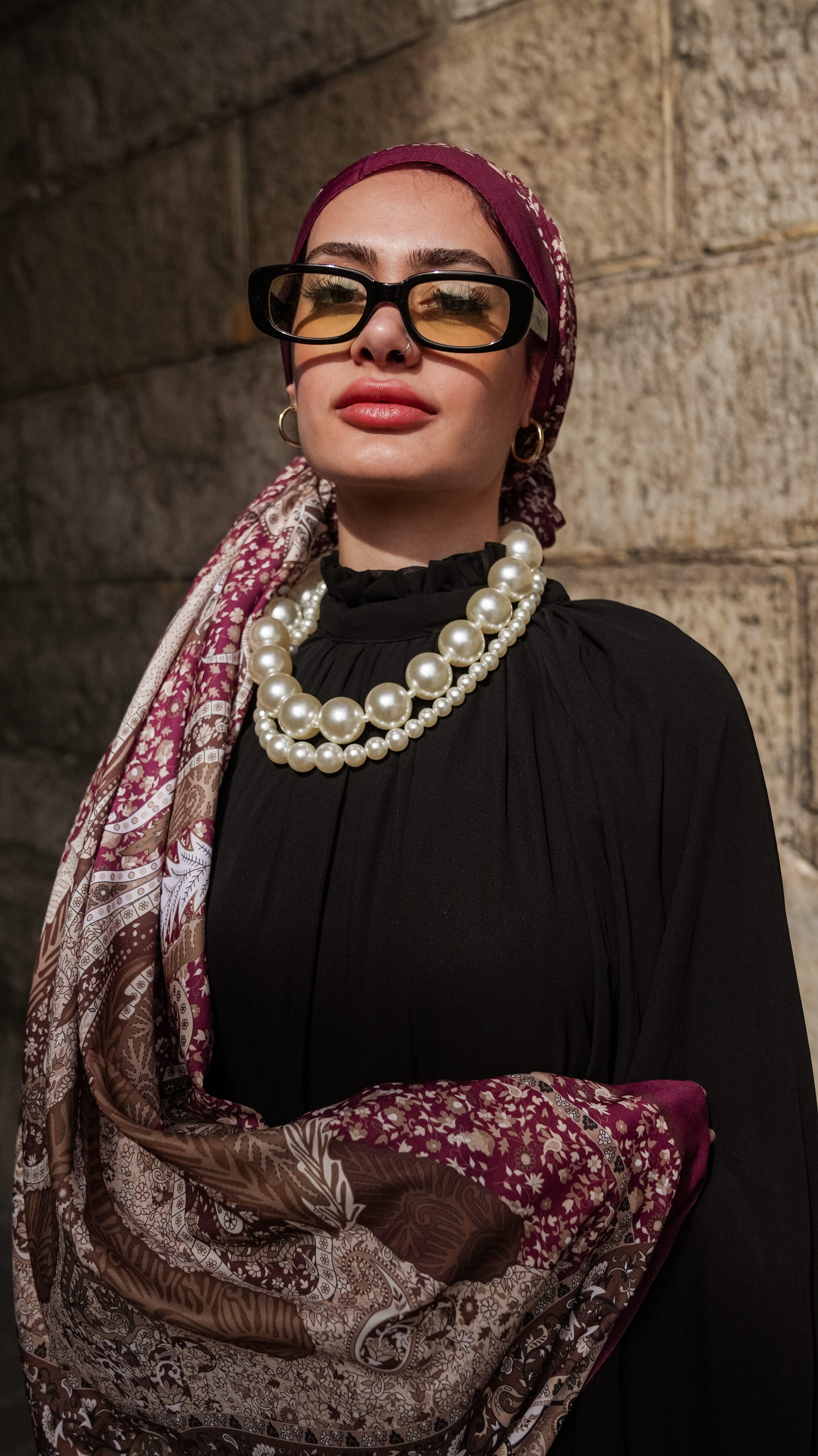 Safira Etnik Desen Soft Şal 