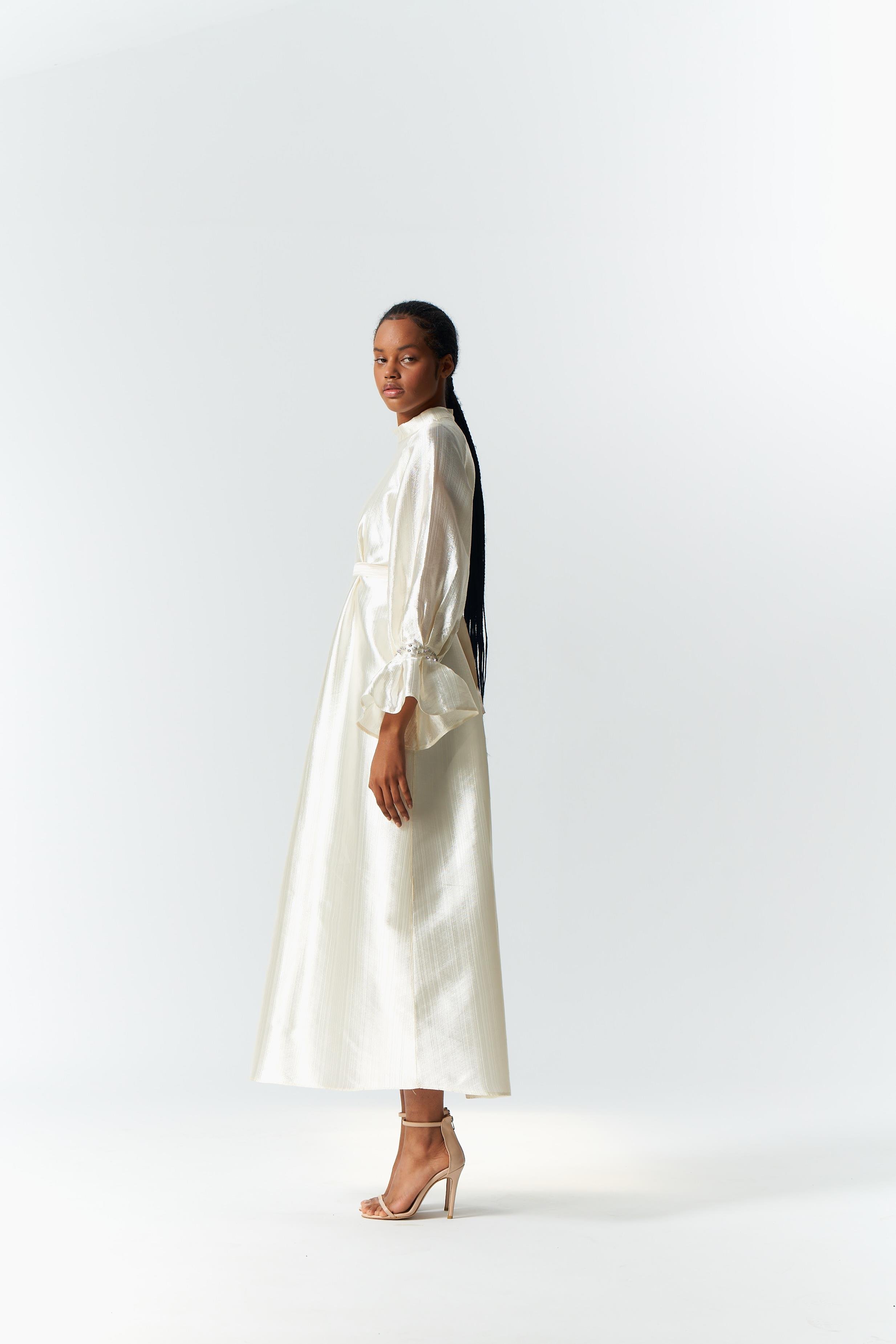 BİANCA KREM ELBİSE