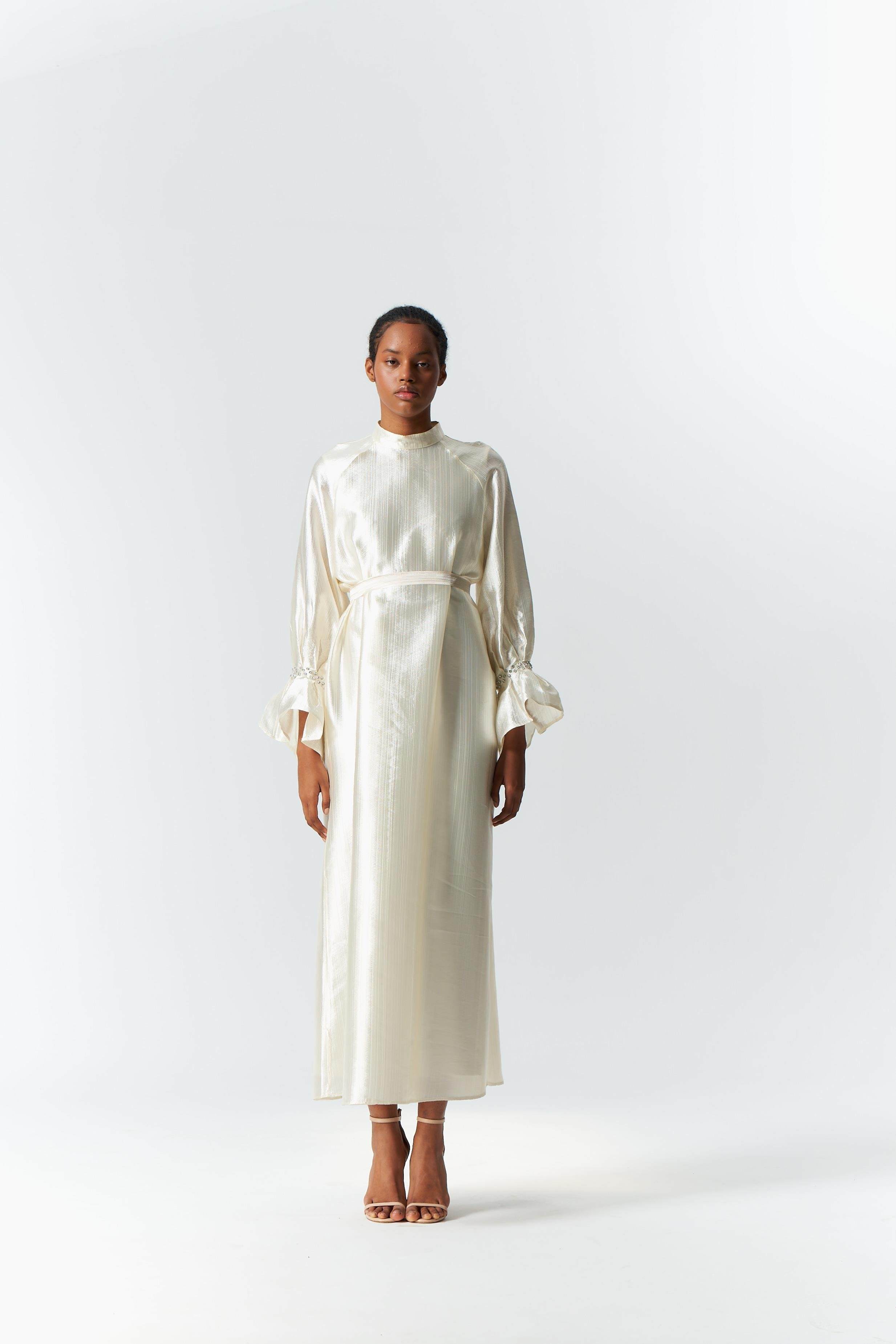 BİANCA KREM ELBİSE