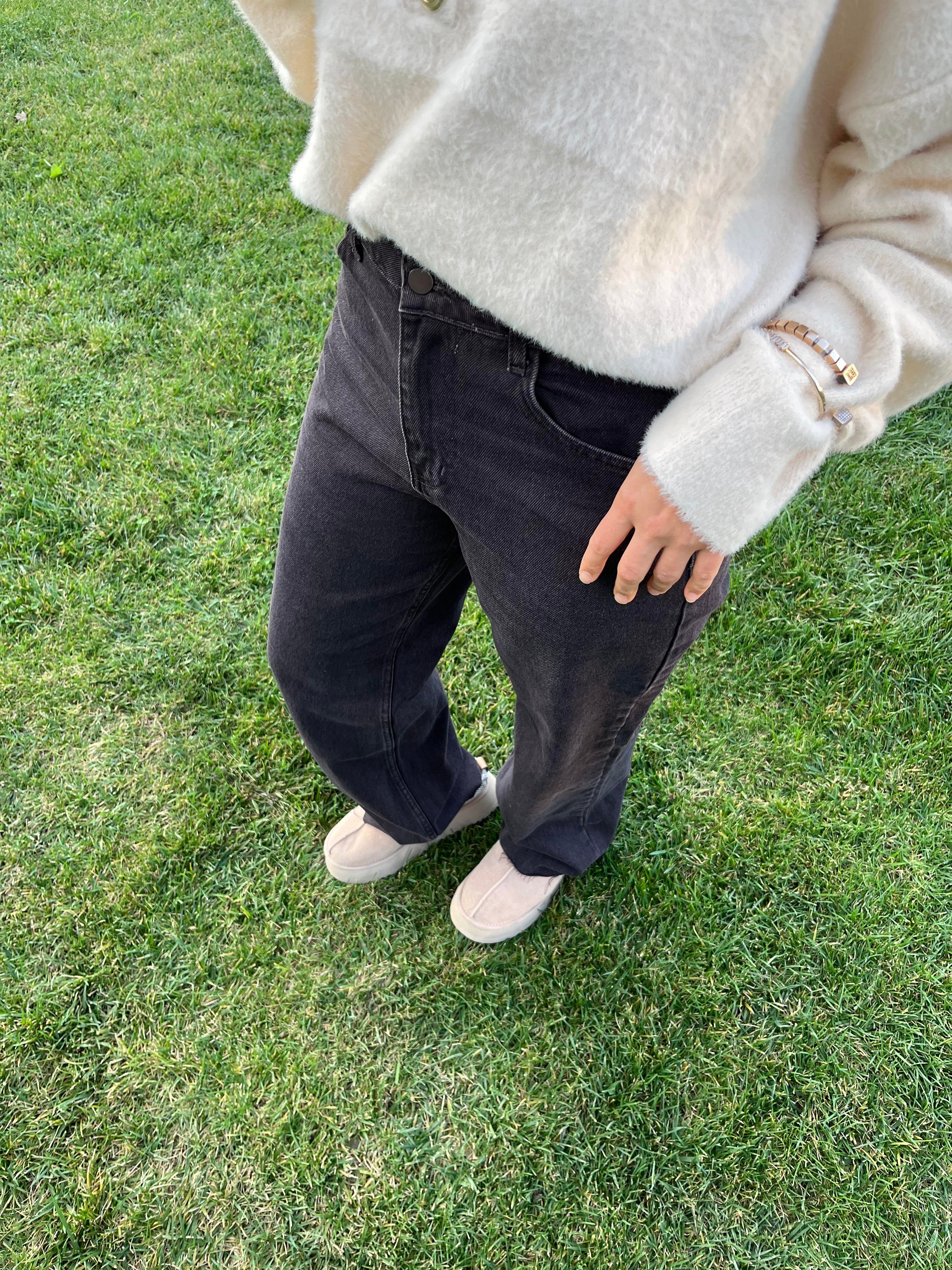 BROWN WIDE LEG YÜKSEK BEL JEAN