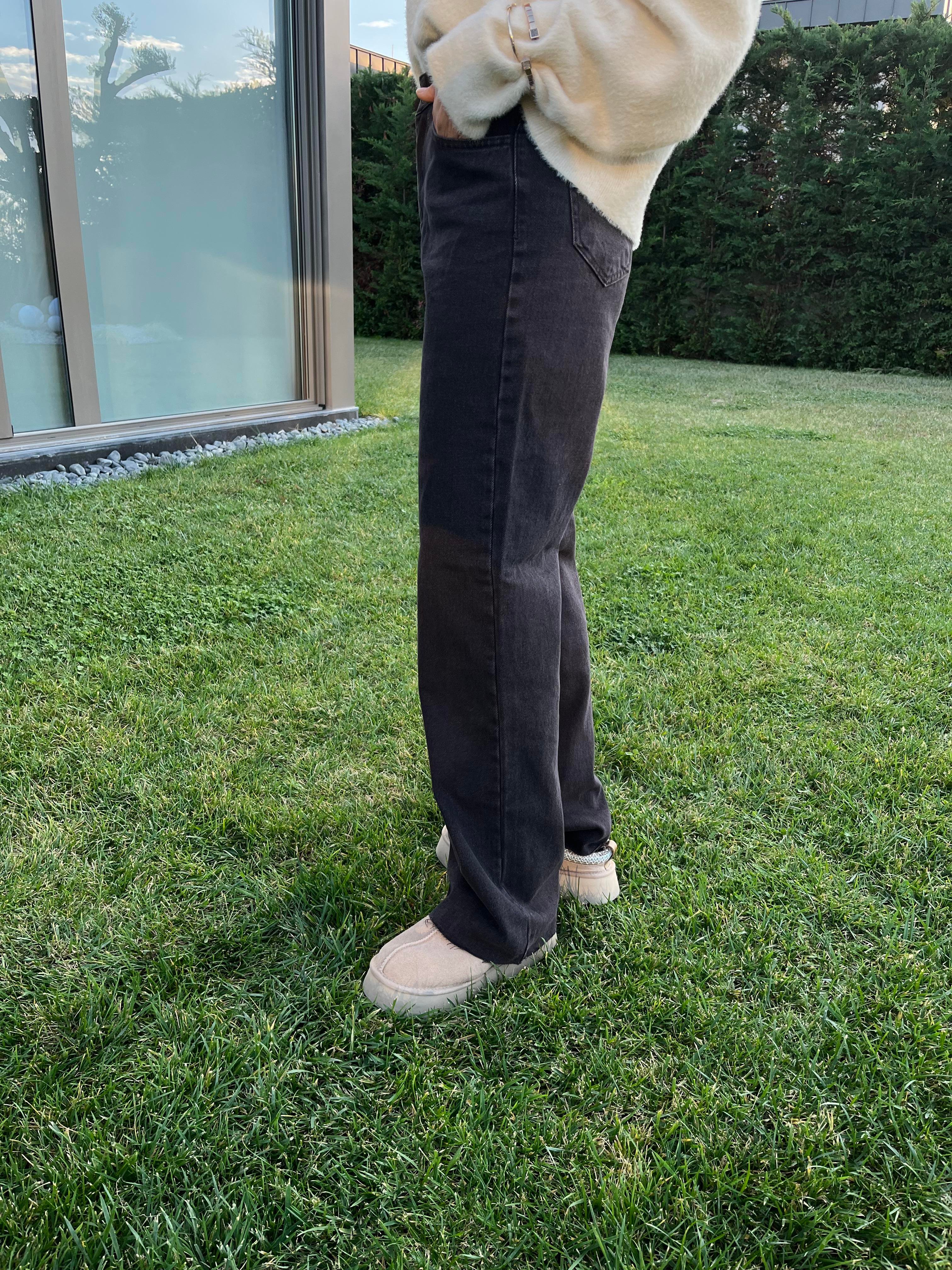 BROWN WIDE LEG YÜKSEK BEL JEAN