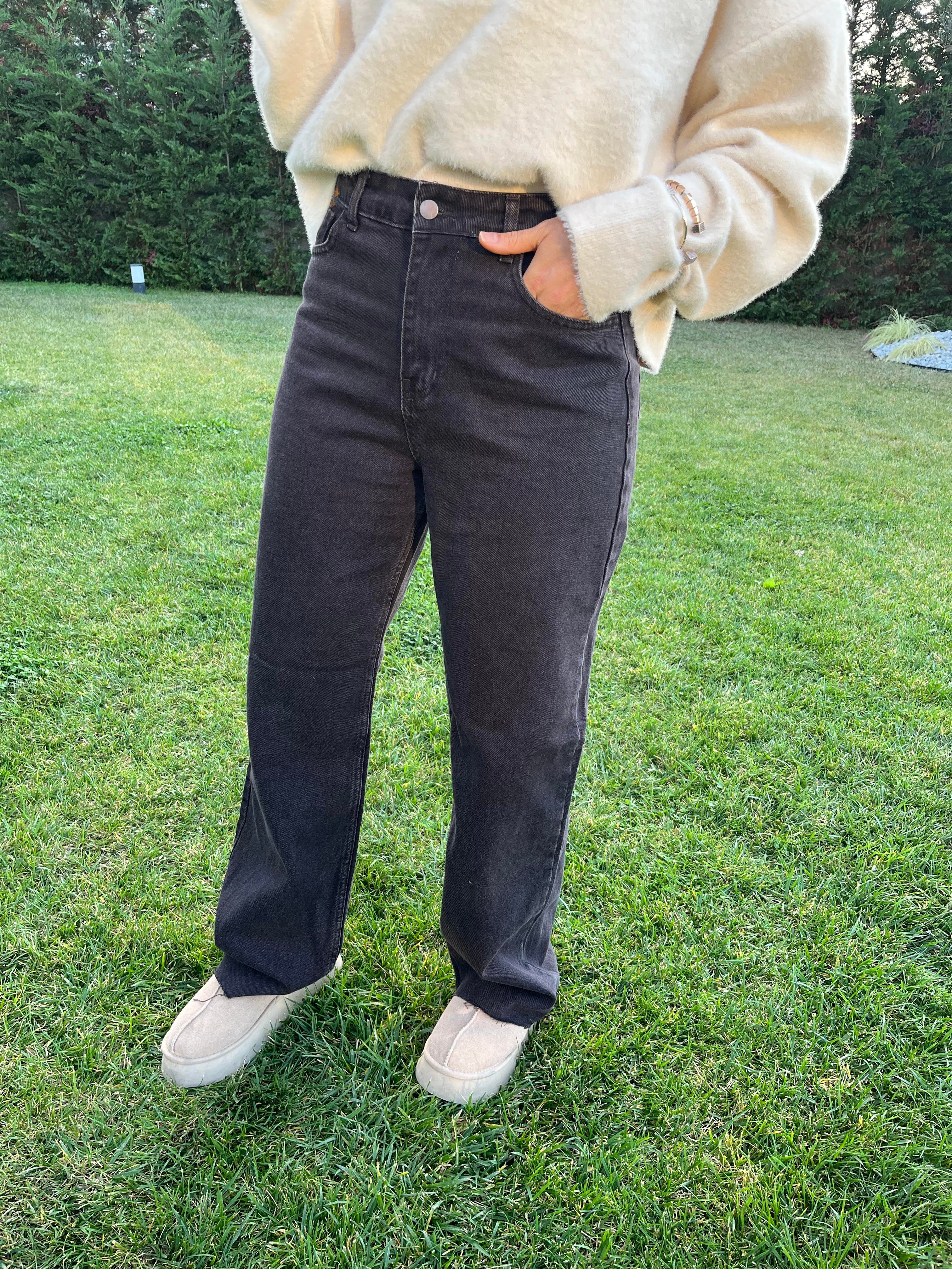 BROWN WIDE LEG YÜKSEK BEL JEAN