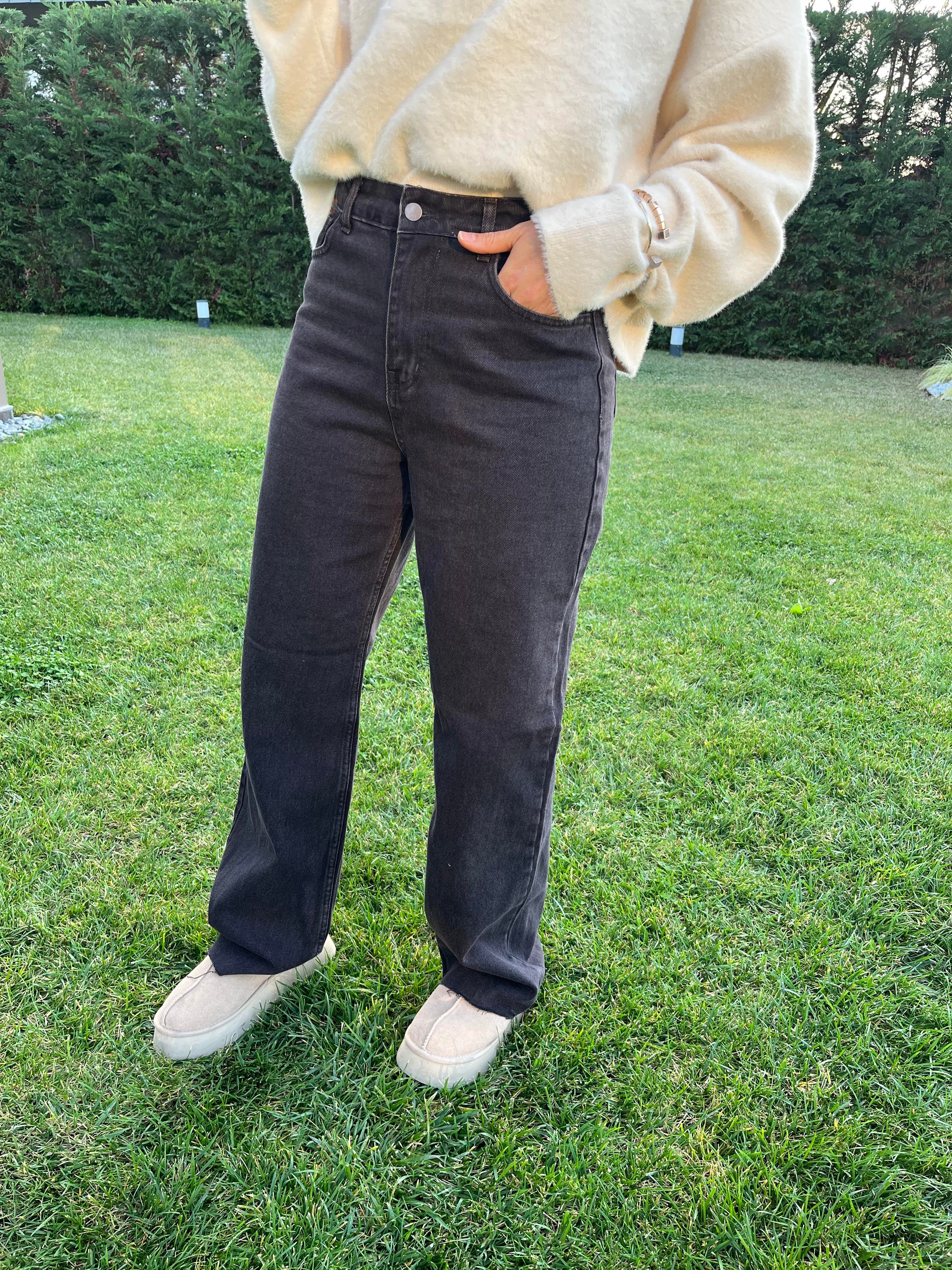 BROWN WIDE LEG YÜKSEK BEL JEAN