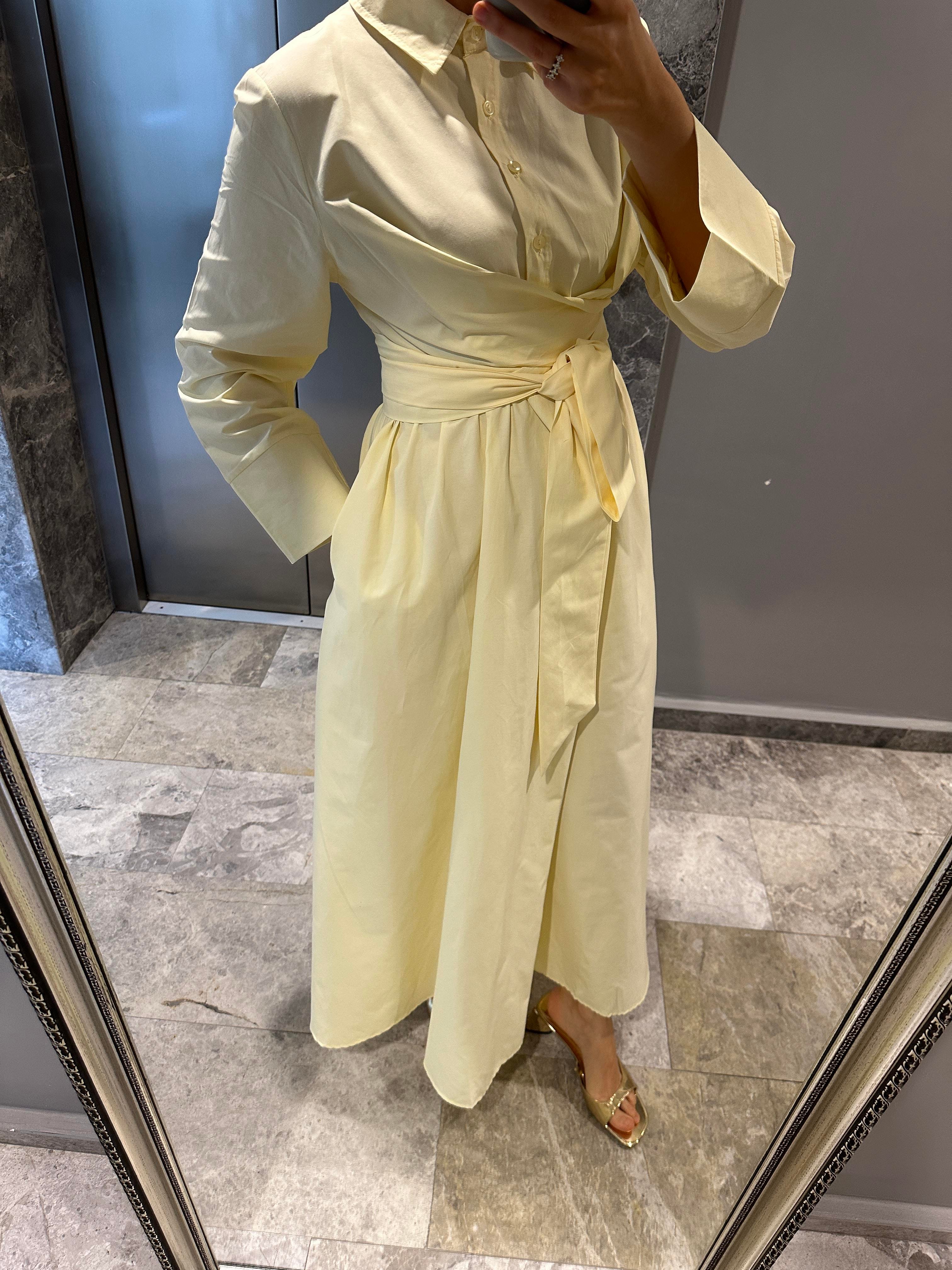 BUTTER YELLOW KRUVAZE ELBİSE