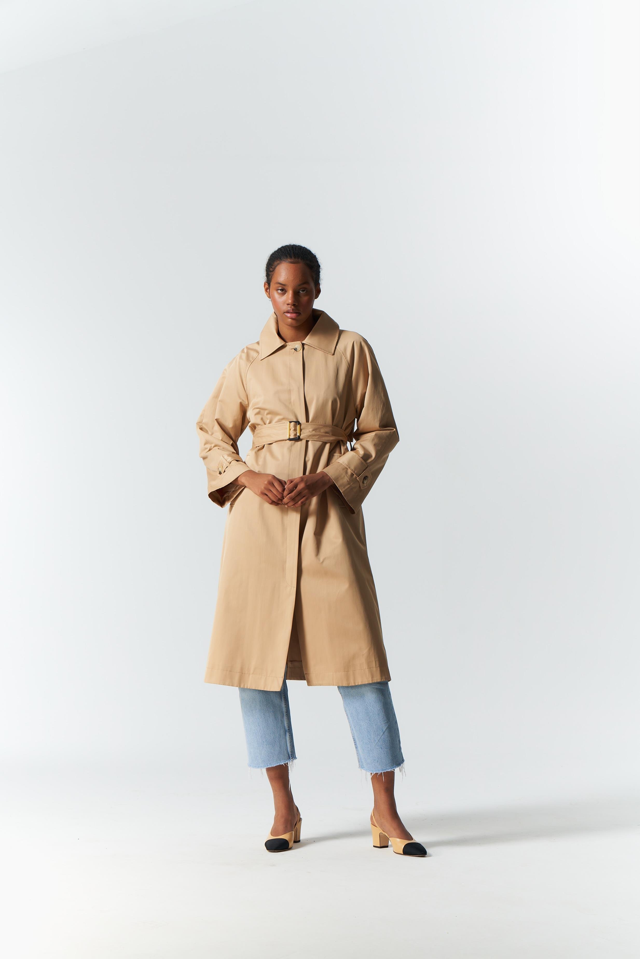CAMEL TRENCH COAT