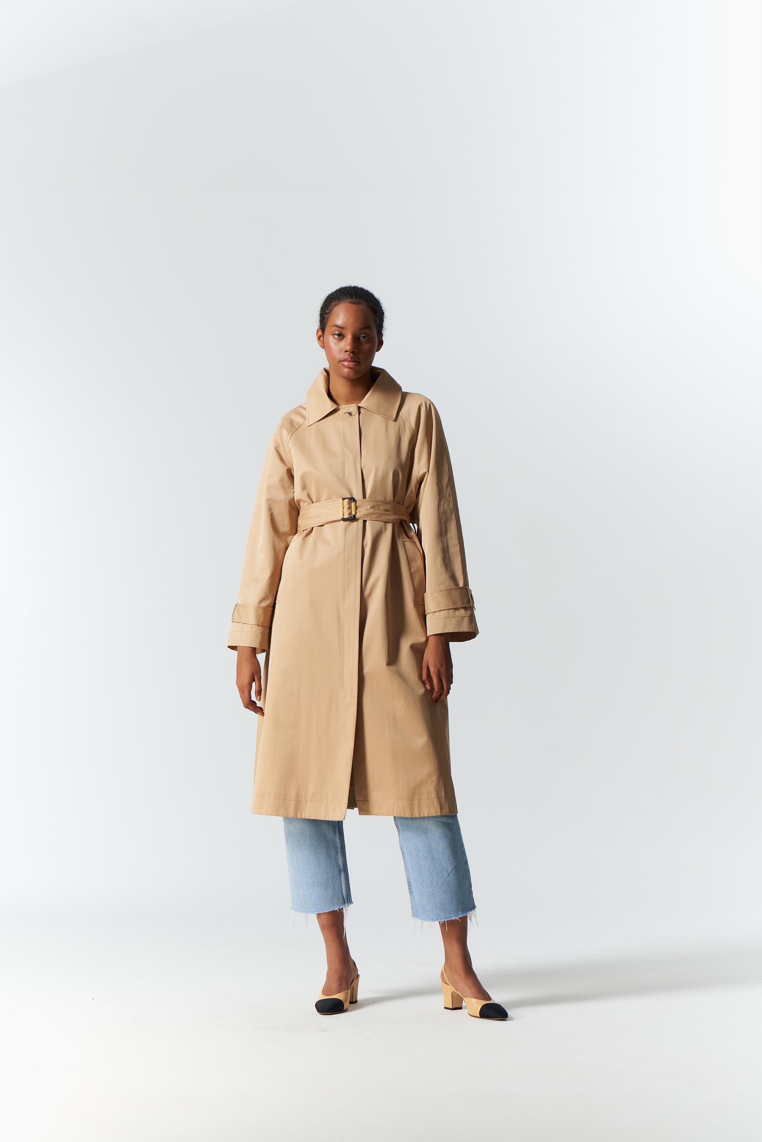CAMEL TRENCH COAT