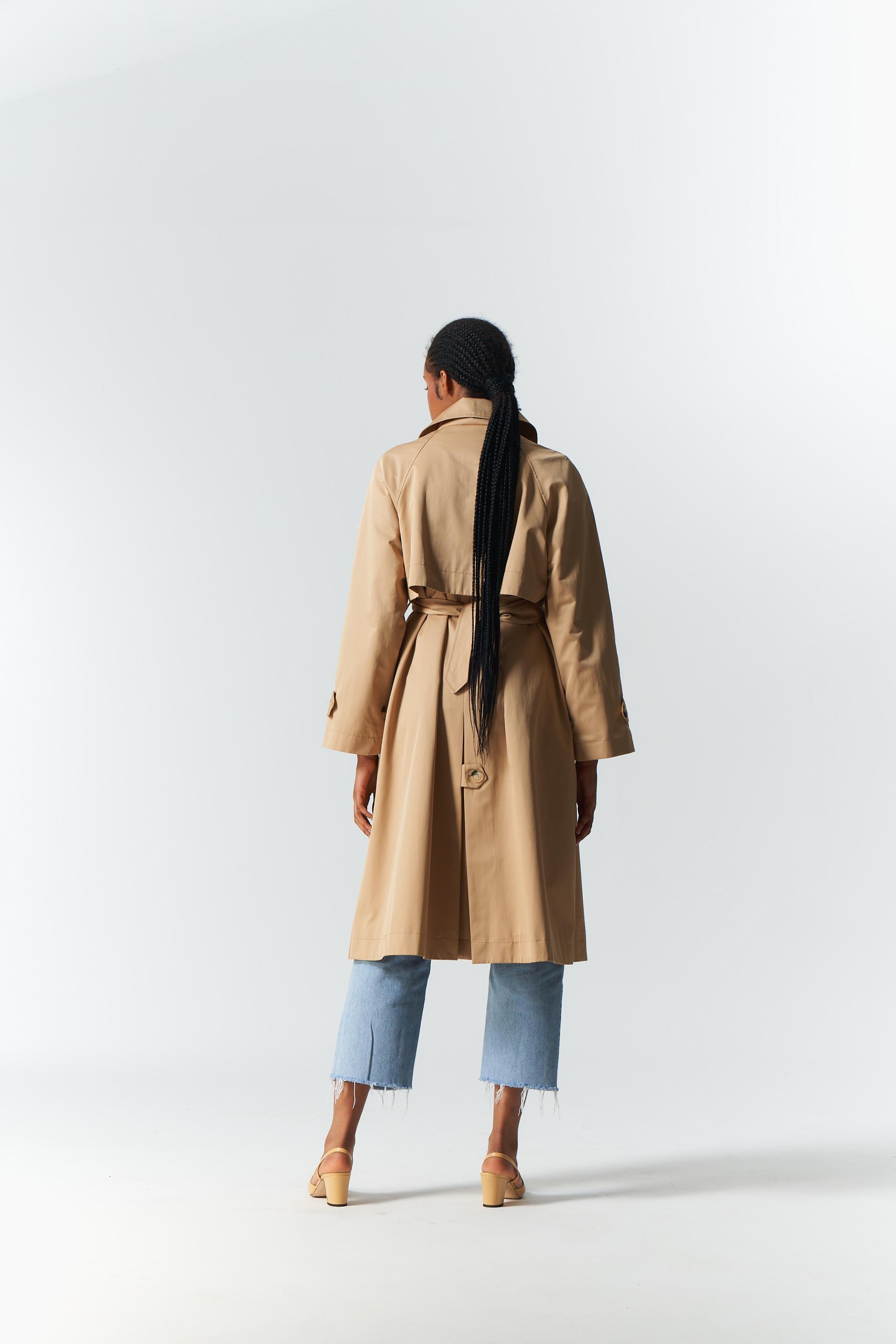 CAMEL TRENCH COAT