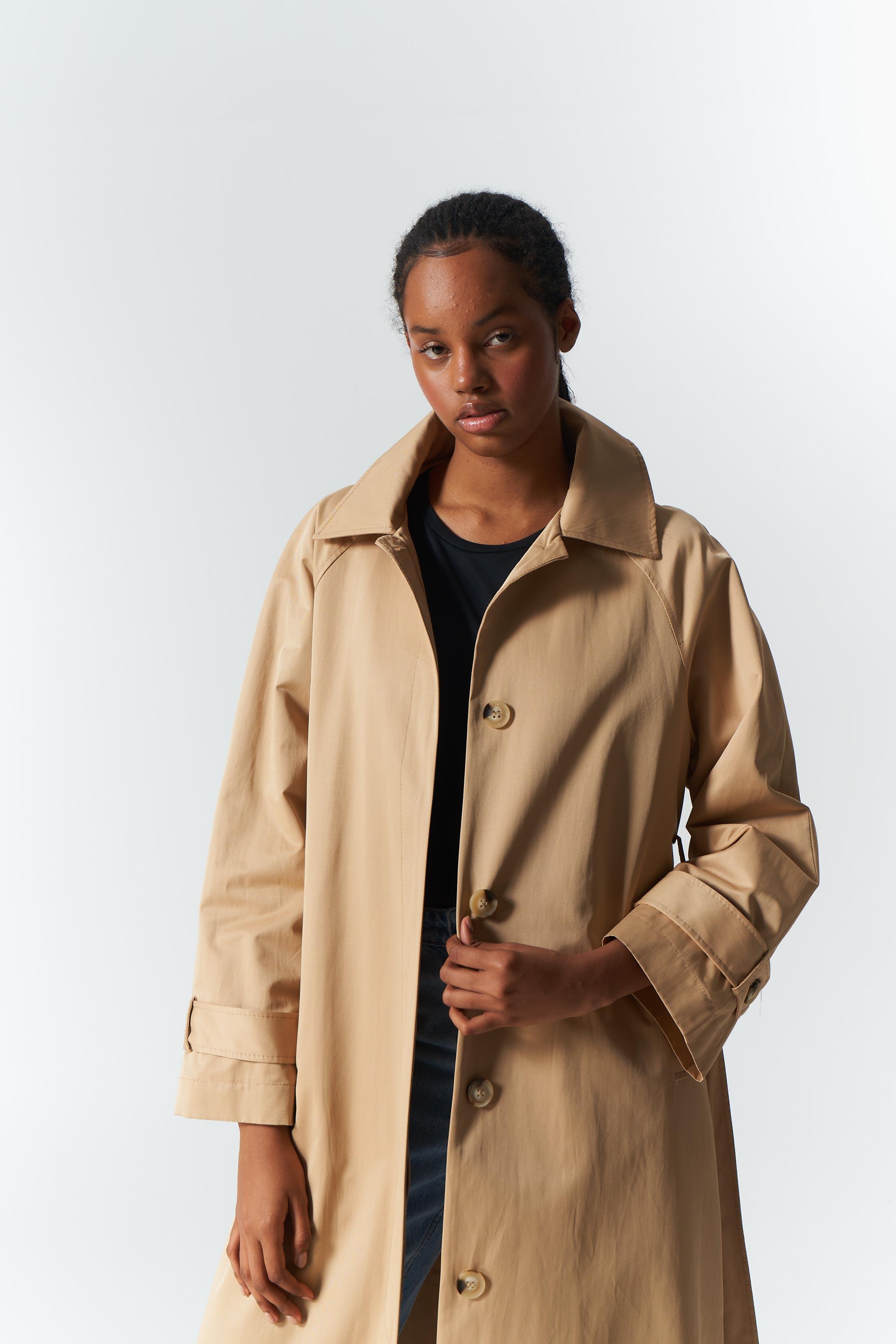 CAMEL TRENCH COAT