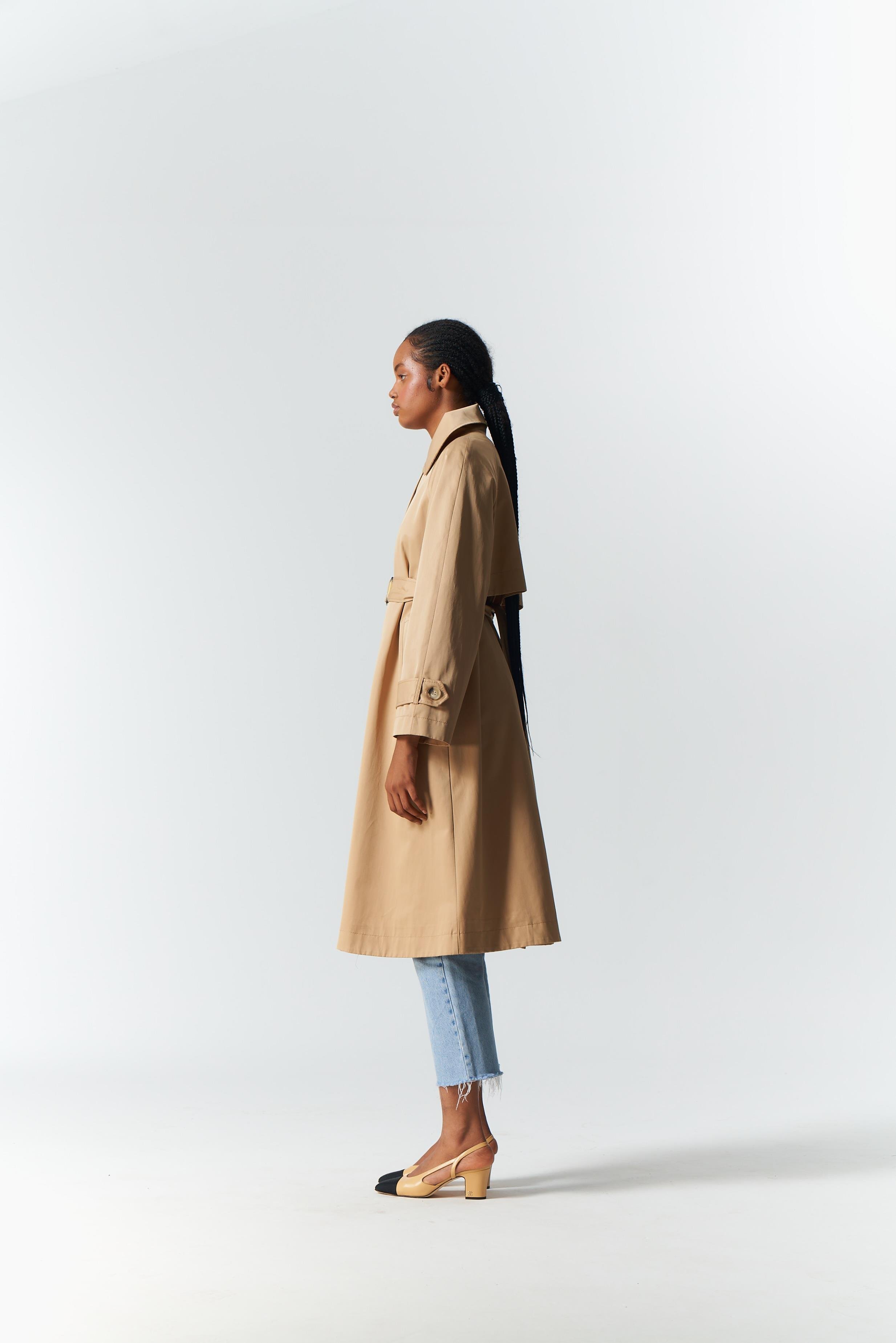 CAMEL TRENCH COAT