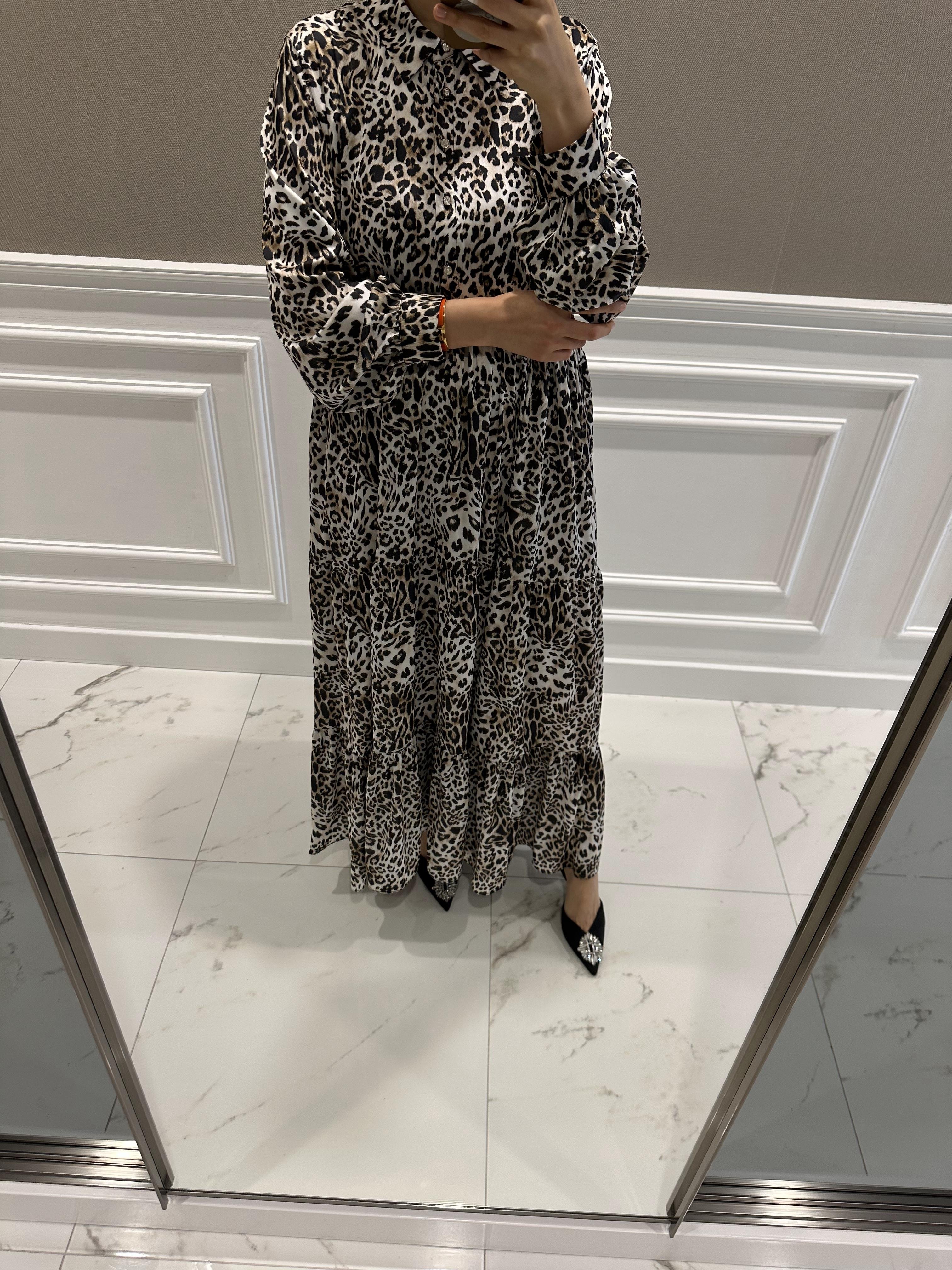CARLA LEOPAR ELBİSE