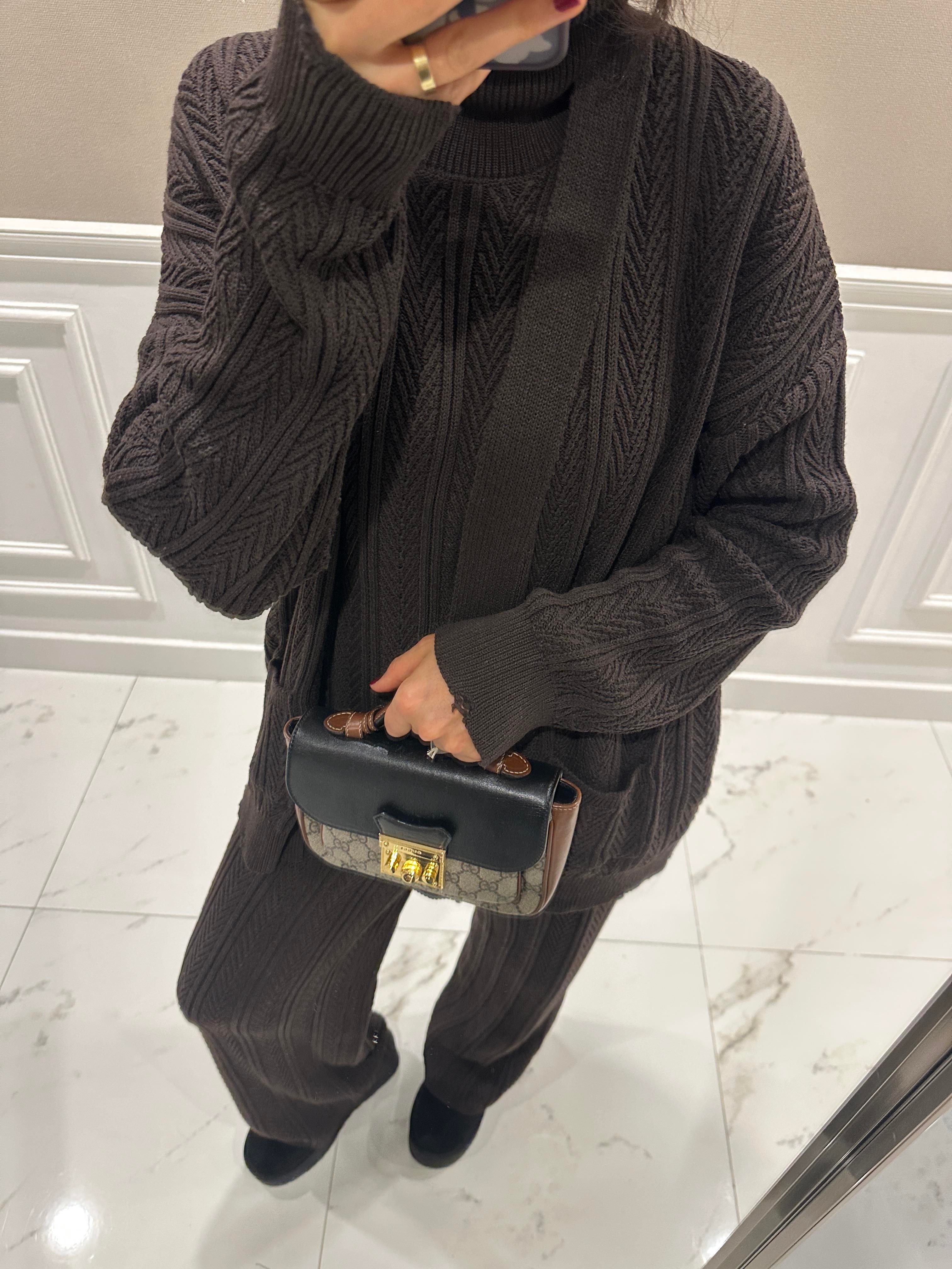 DARK BROWN ÜÇLÜ TAKIM