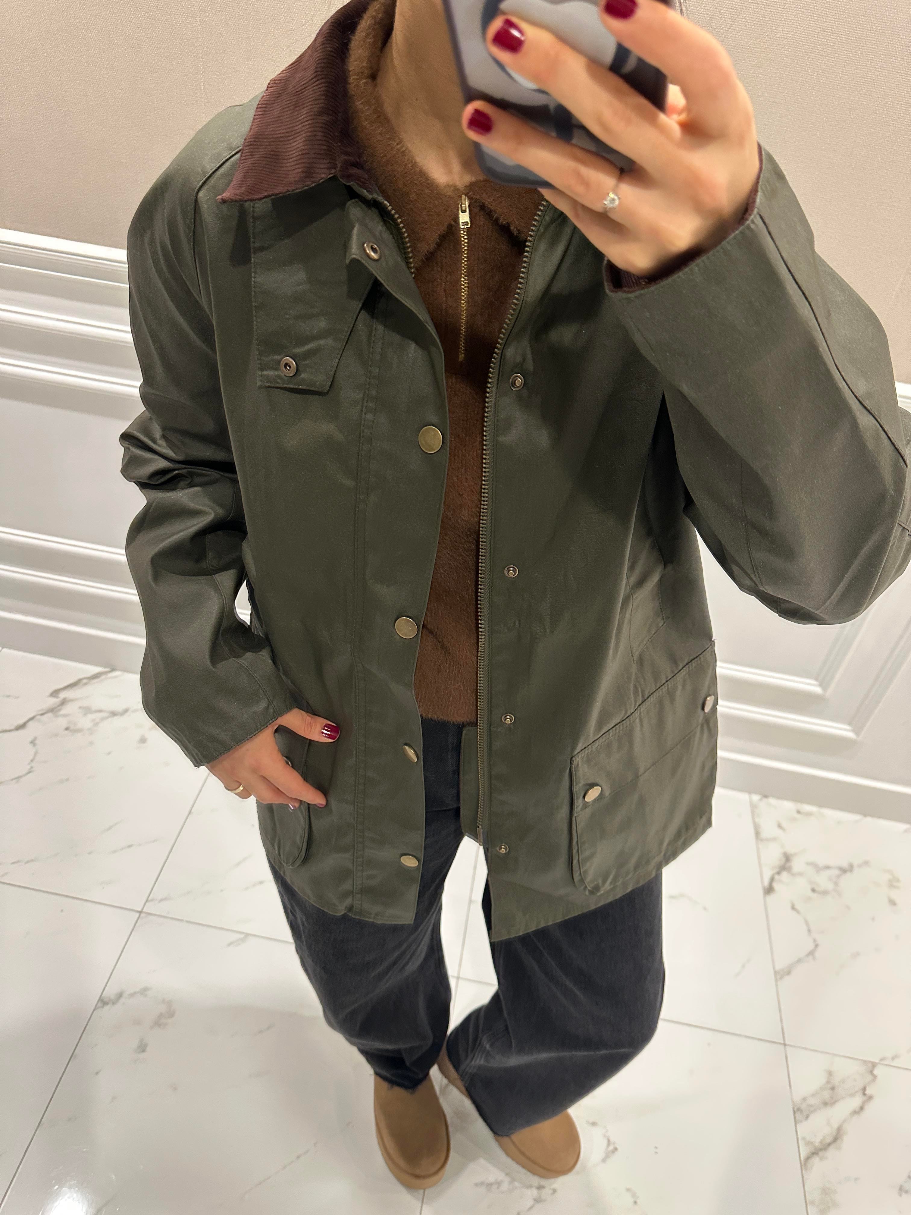 FİTİLLİ YAKALI MUMLU CEKET