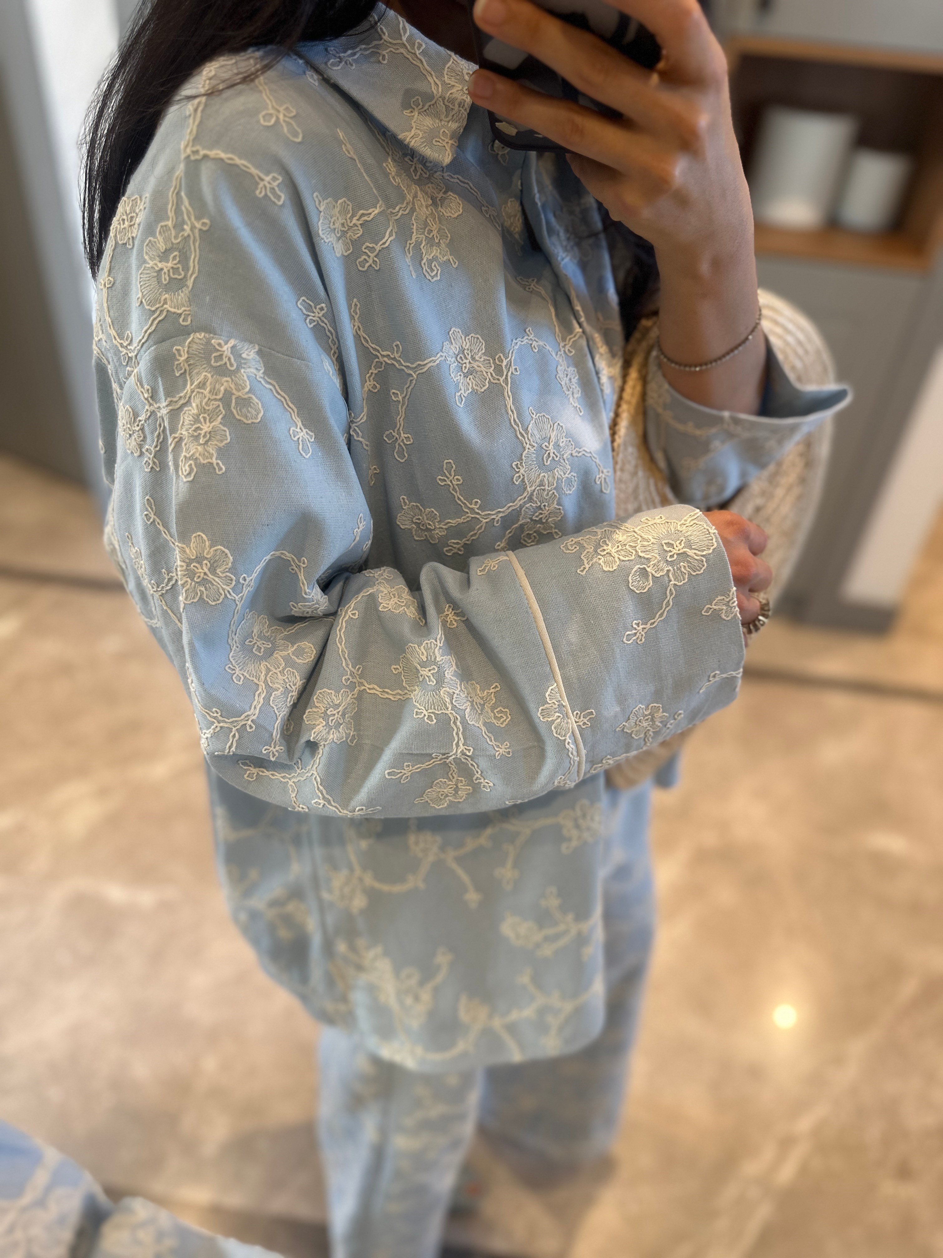 KAİ BLUE KETEN TAKIM