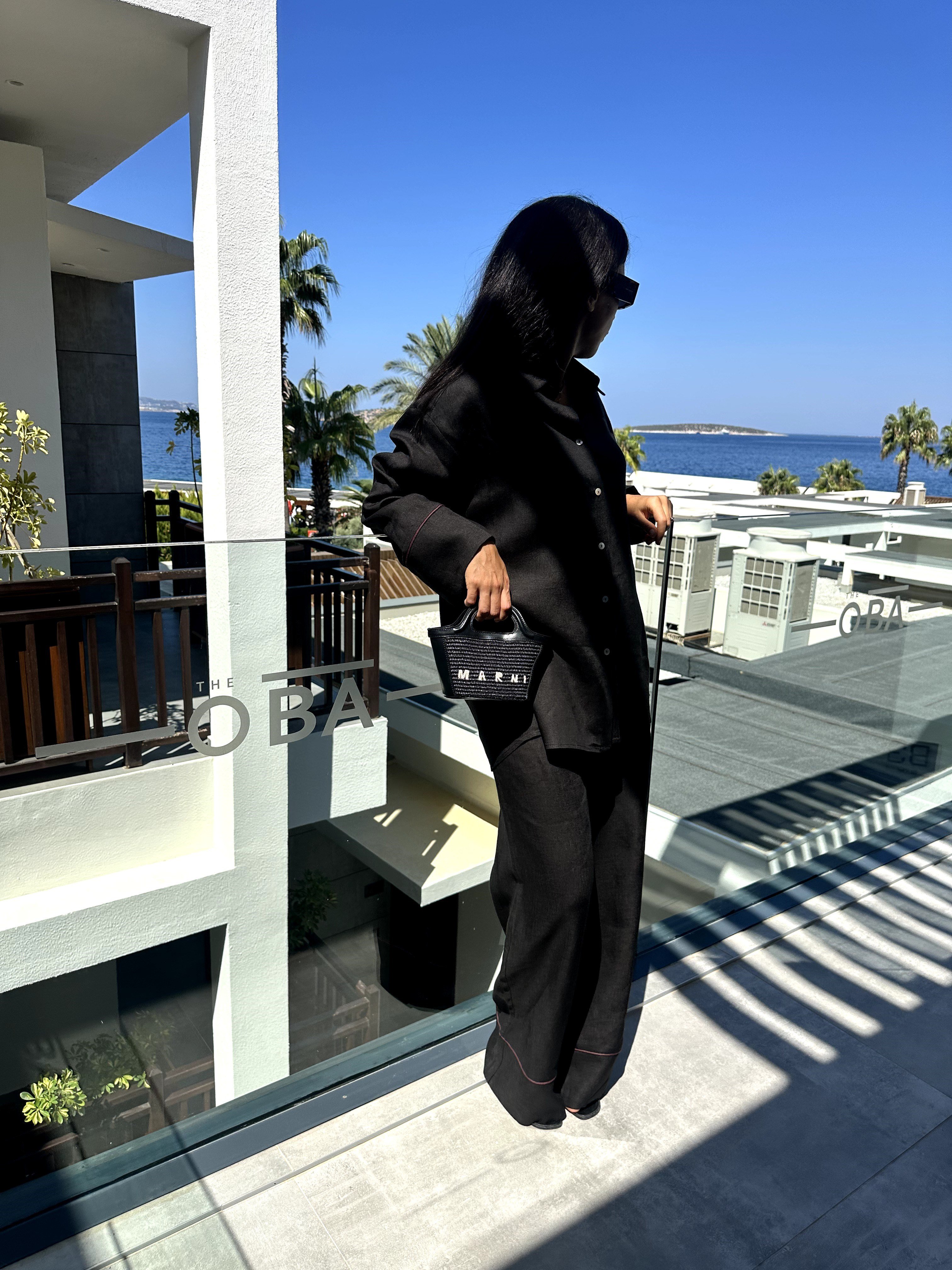 LUMİ BLACK KETEN TAKIM
