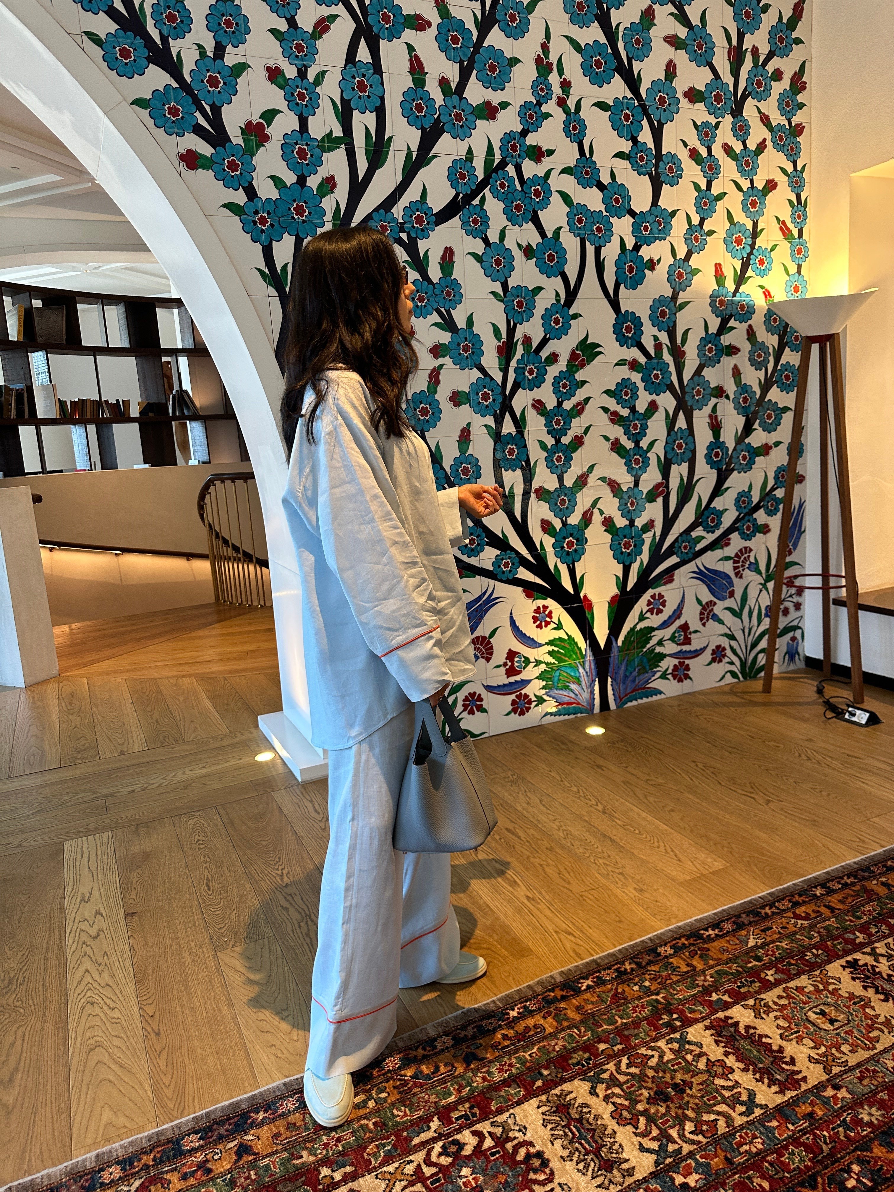 LUMİ BLUE KETEN TAKIM