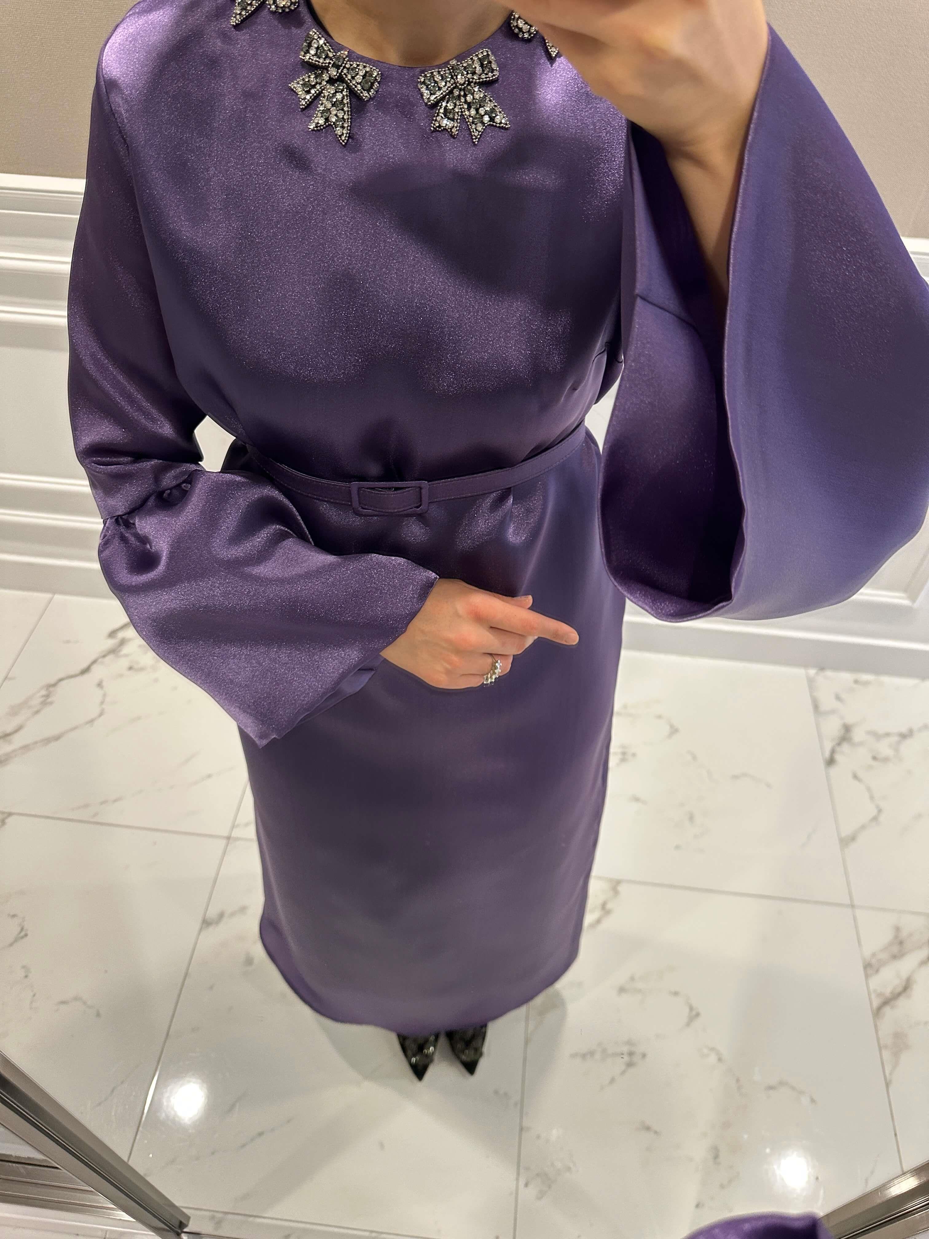 PERA MOR FİYONK ELBİSE