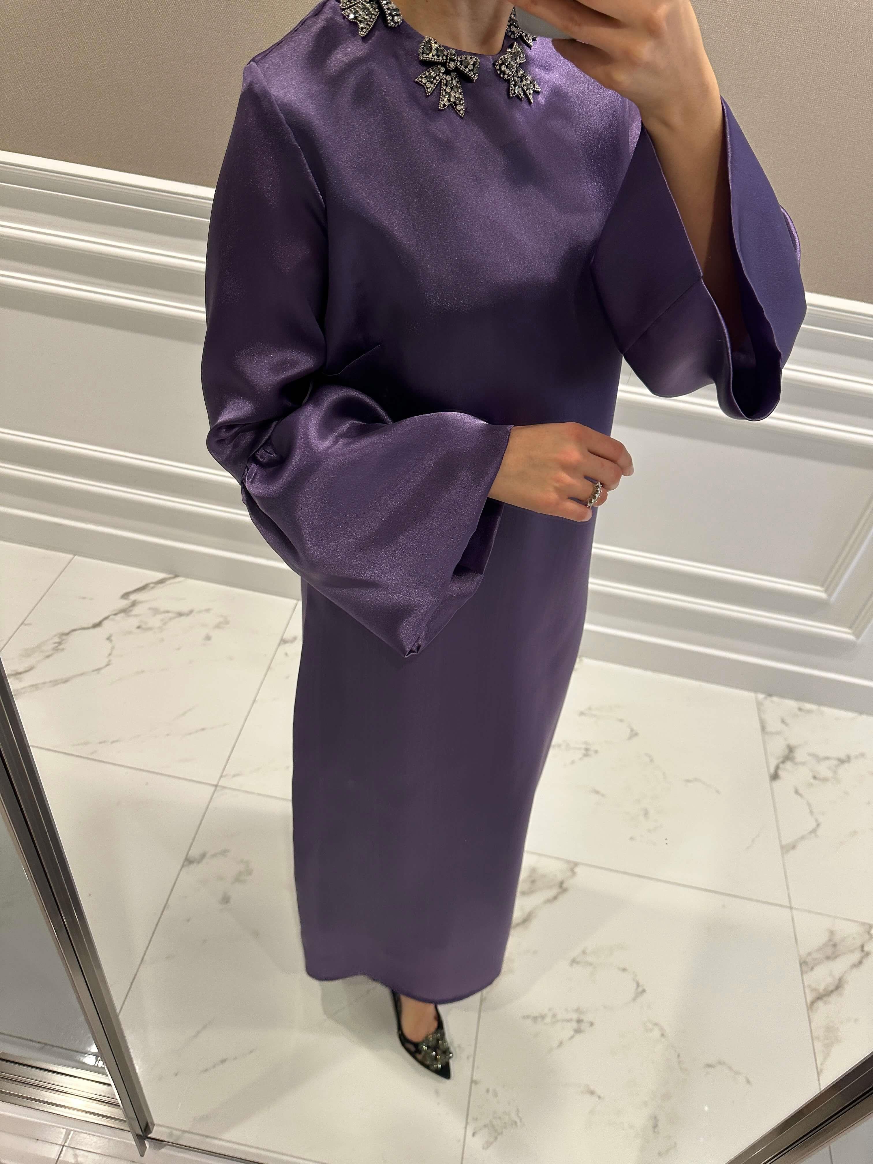 PERA MOR FİYONK ELBİSE