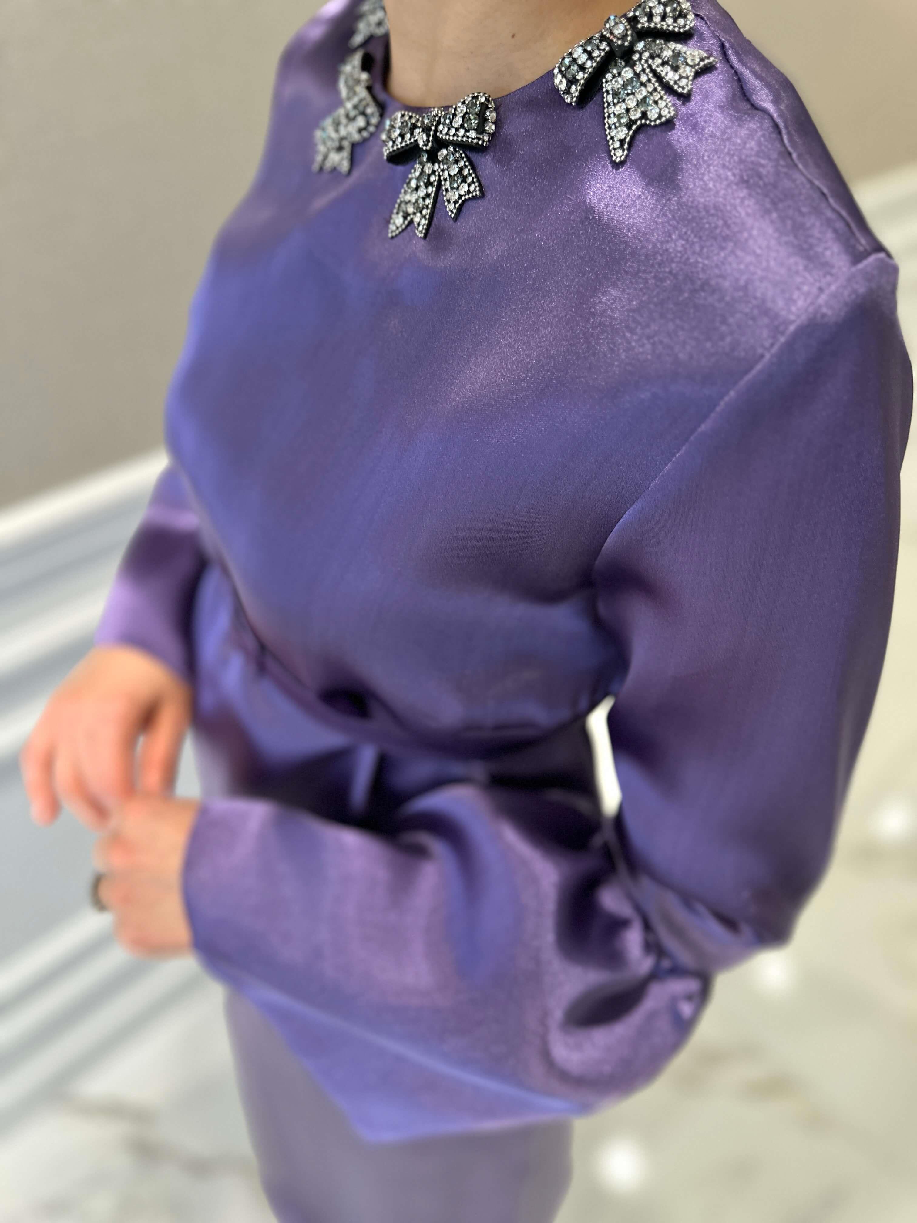 PERA MOR FİYONK ELBİSE