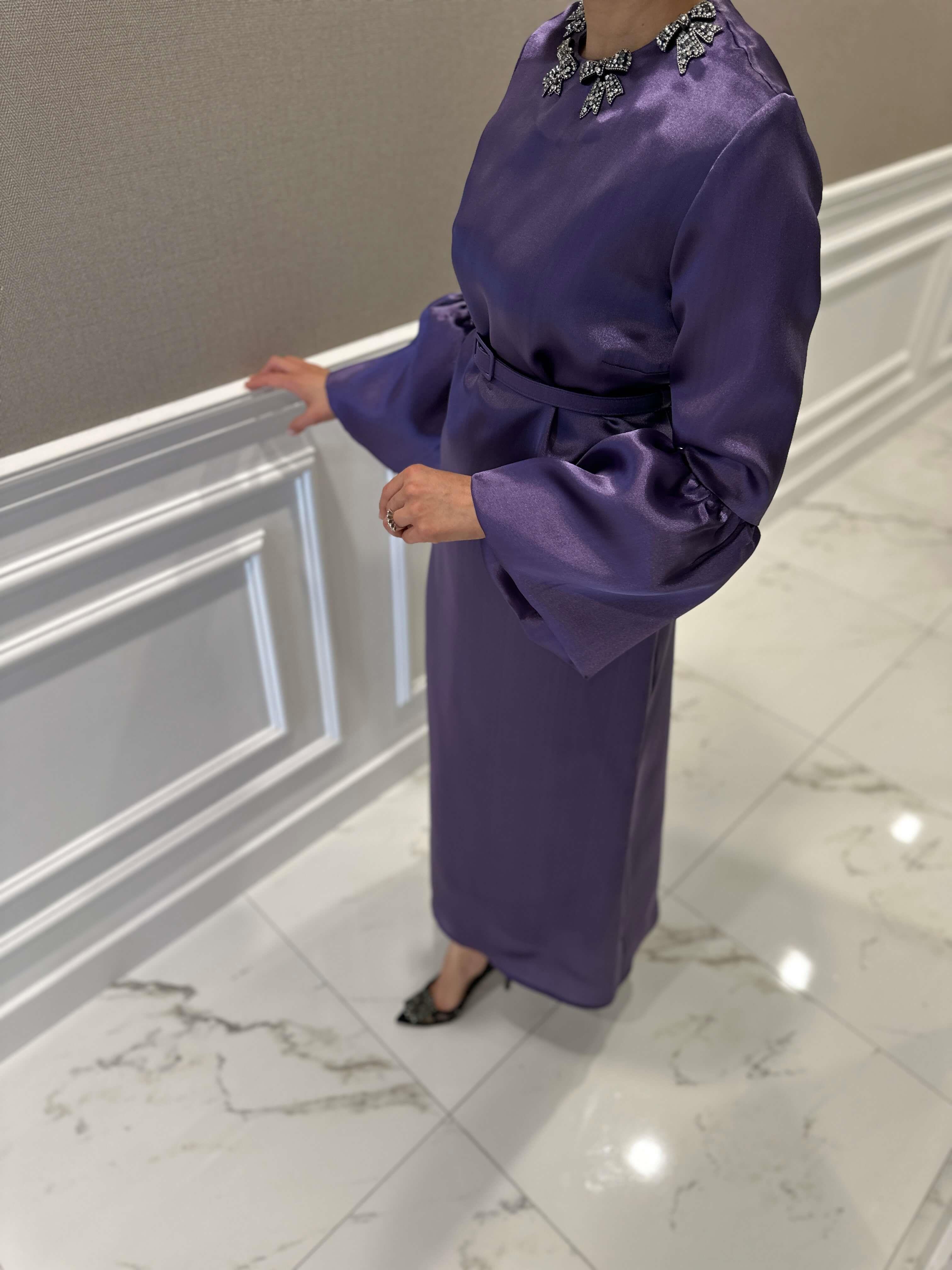 PERA MOR FİYONK ELBİSE